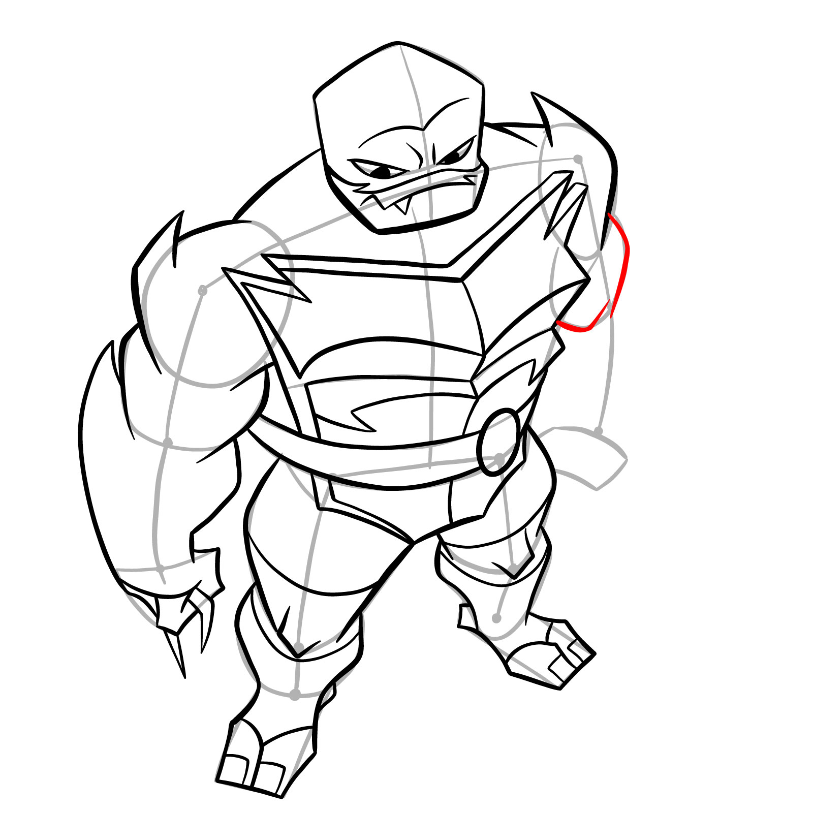 How to draw Raph in Hamato Ninpō state - step 27