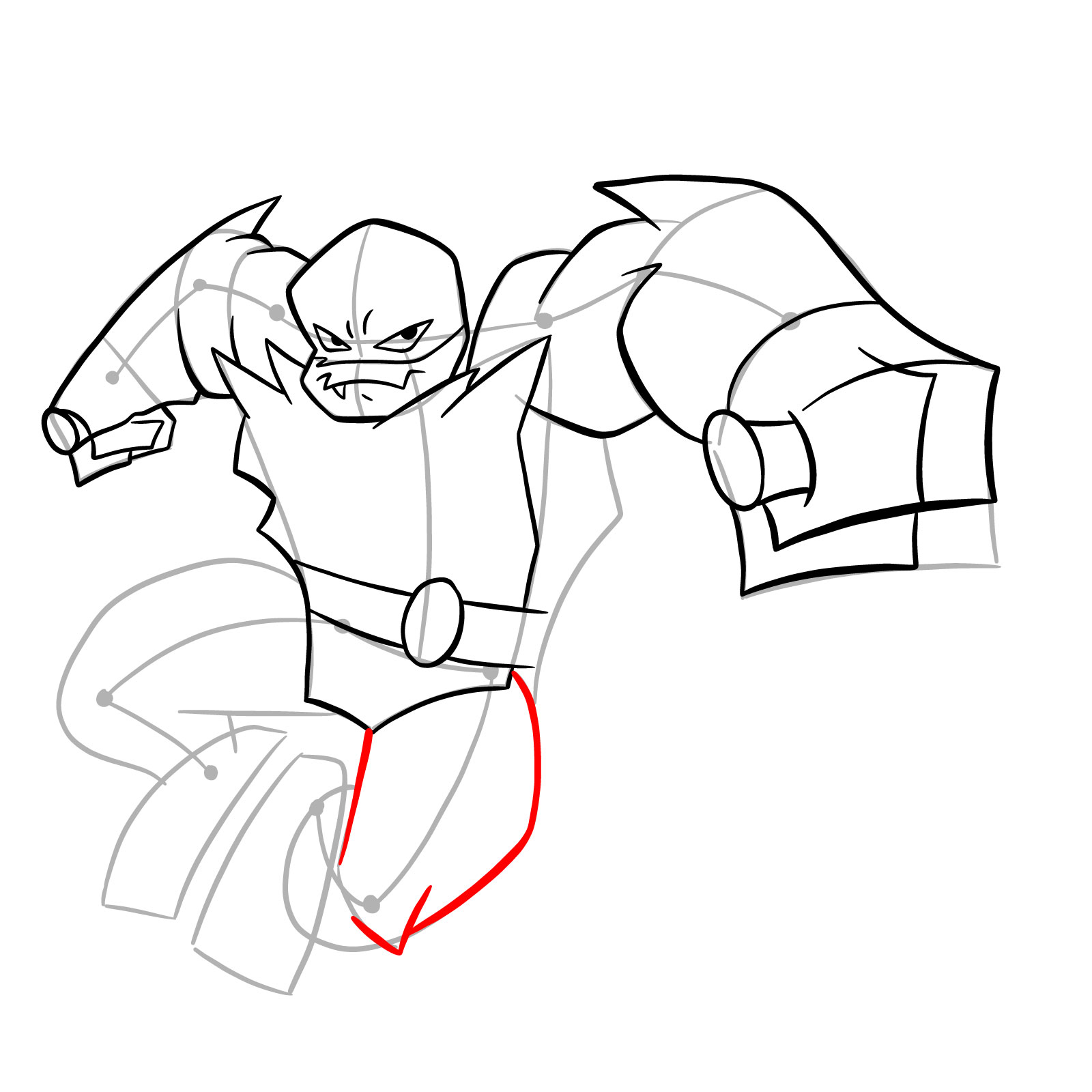 How to draw Raphael (Rise of TMNT) - step 22