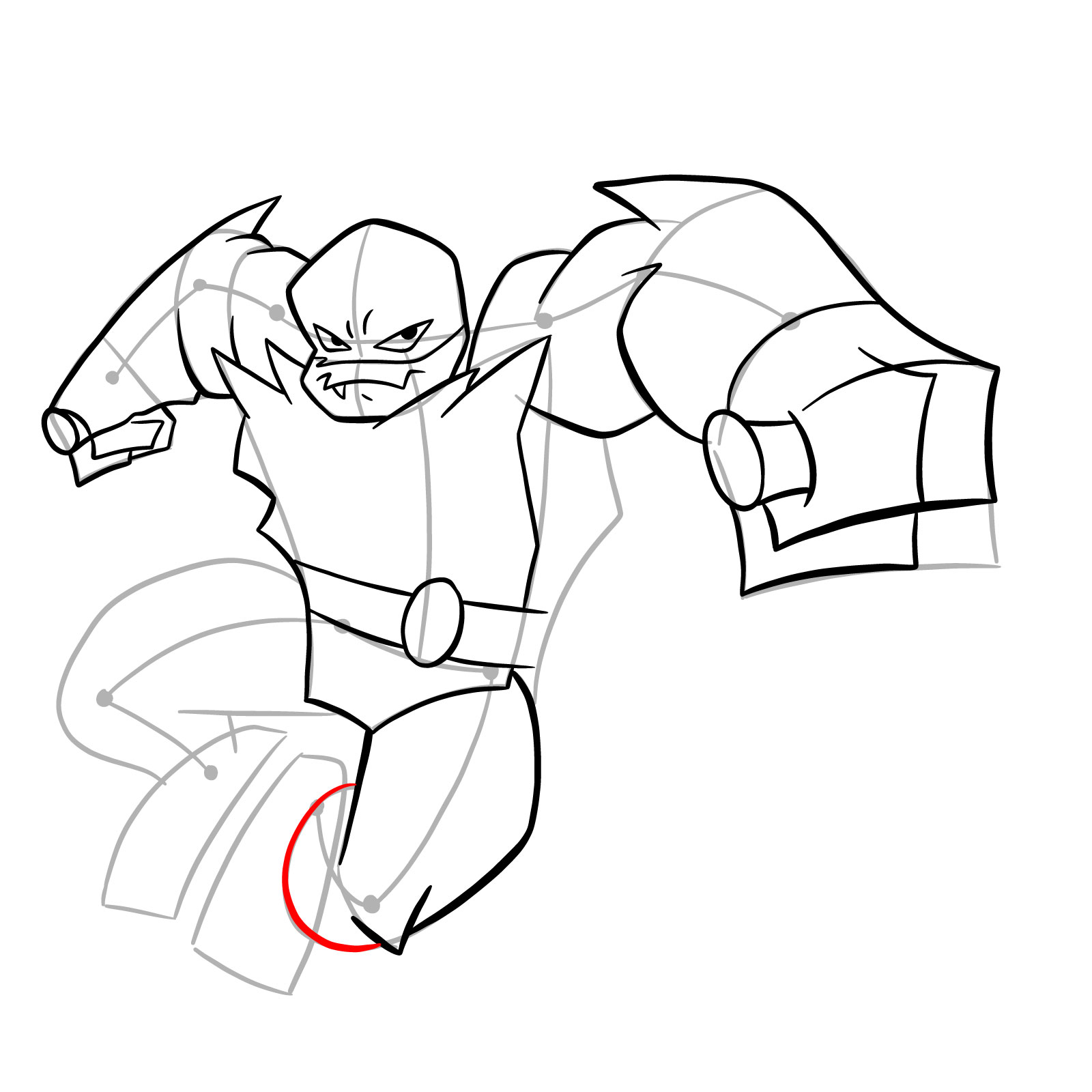 How to draw Raphael (Rise of TMNT) - step 23