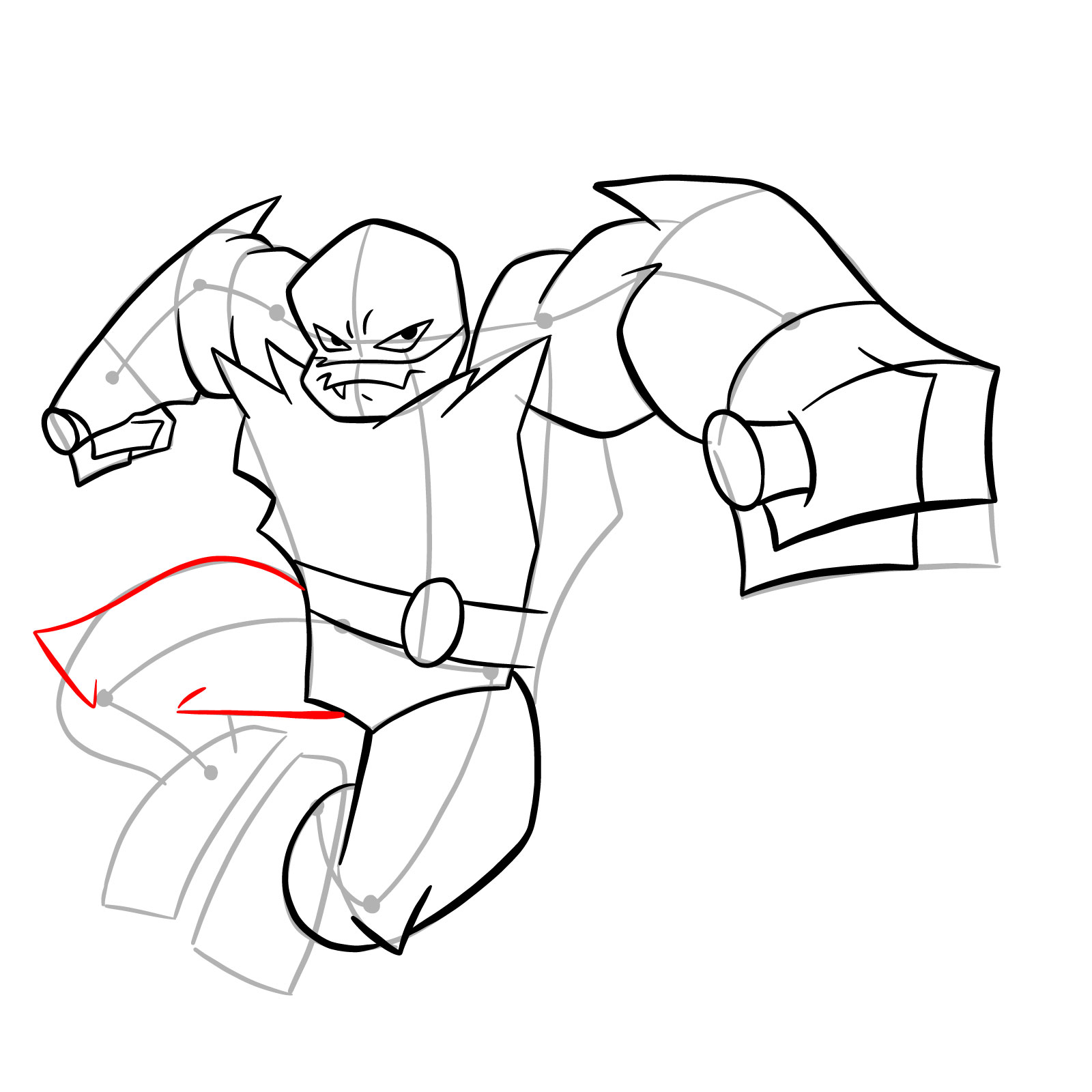 How to draw Raphael (Rise of TMNT) - step 24