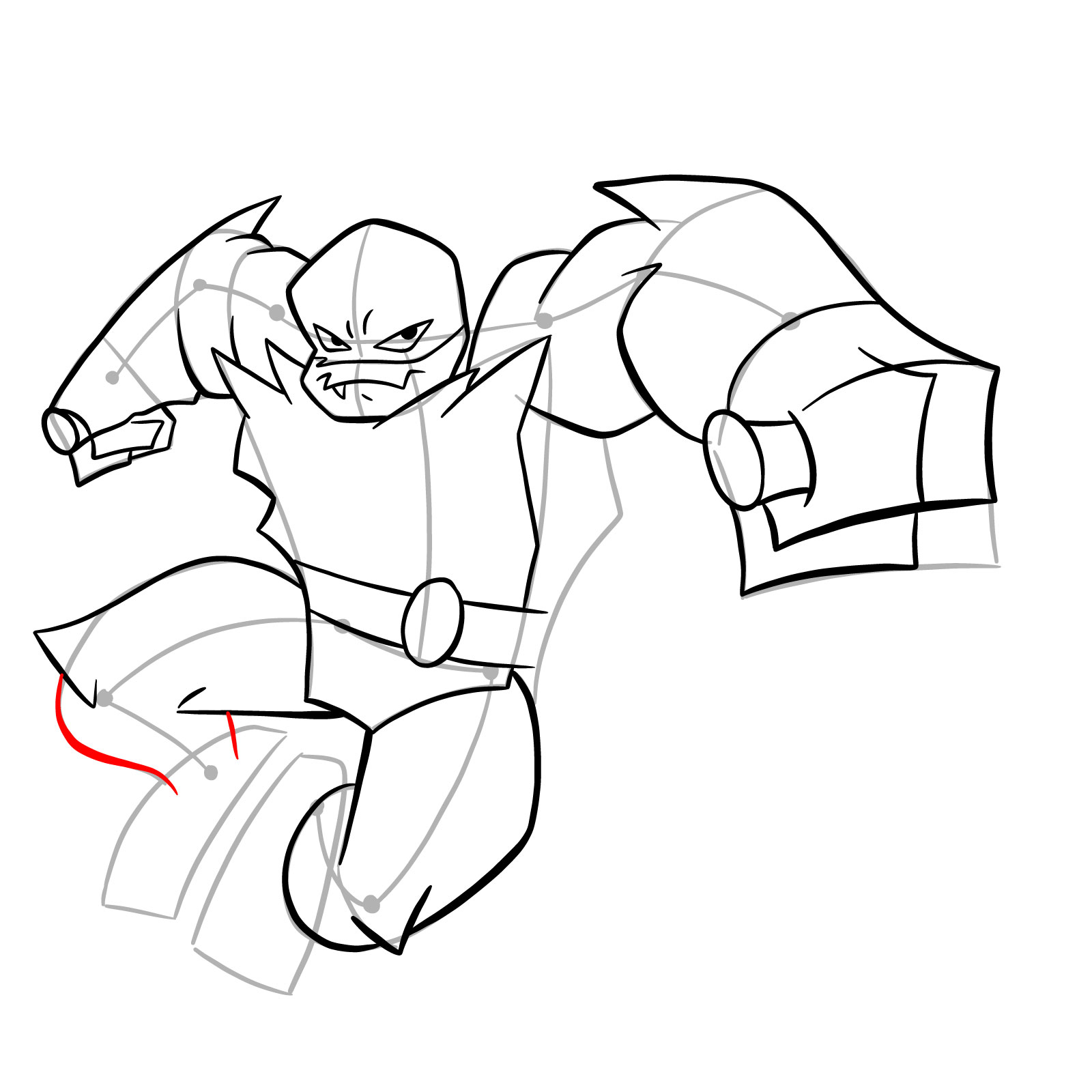 How to draw Raphael (Rise of TMNT) - step 25