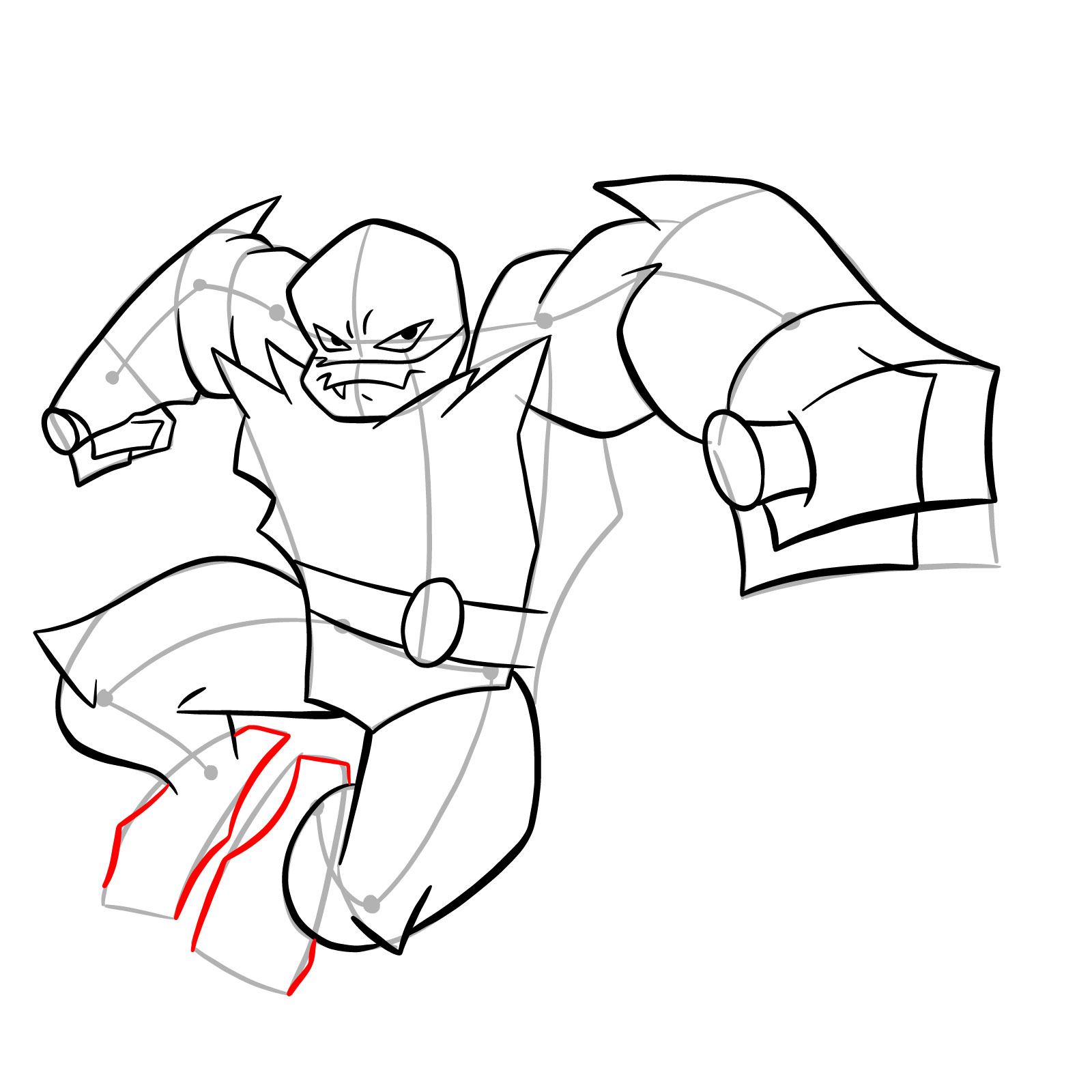 How to draw Raphael (Rise of TMNT) - step 26