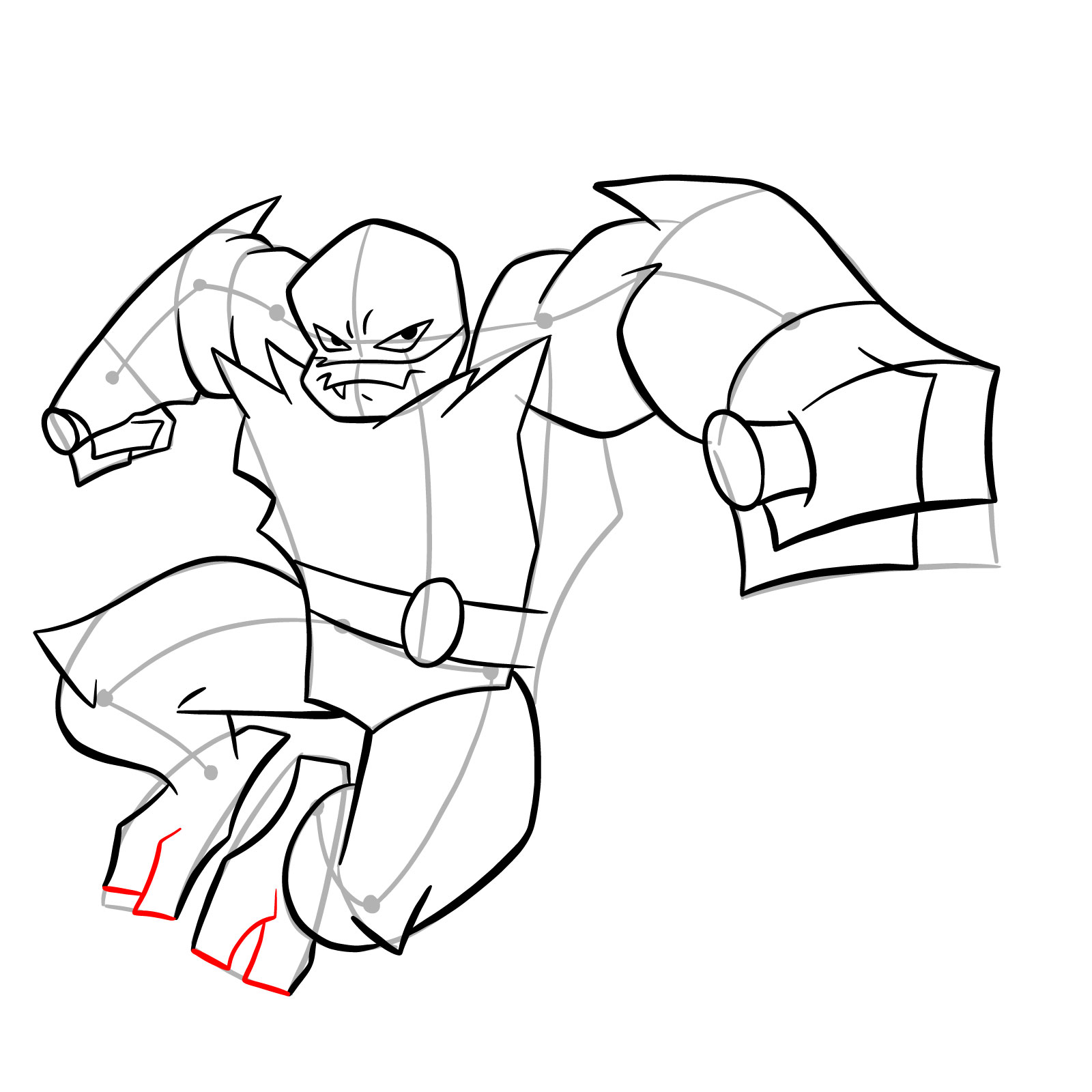 How to draw Raphael (Rise of TMNT) - step 27