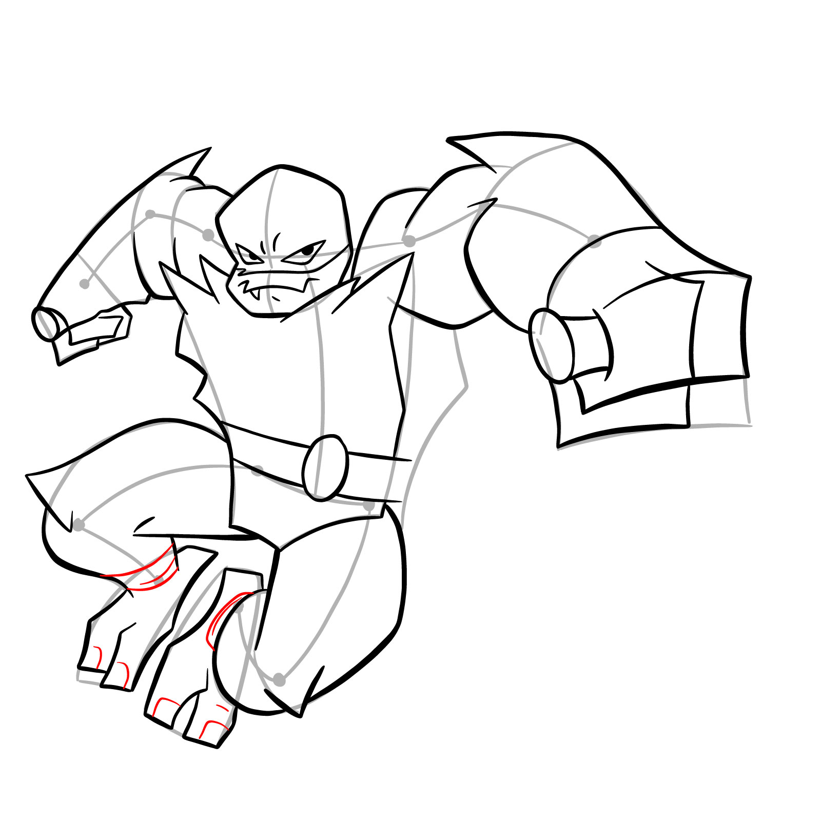 How to draw Raphael (Rise of TMNT) - step 28