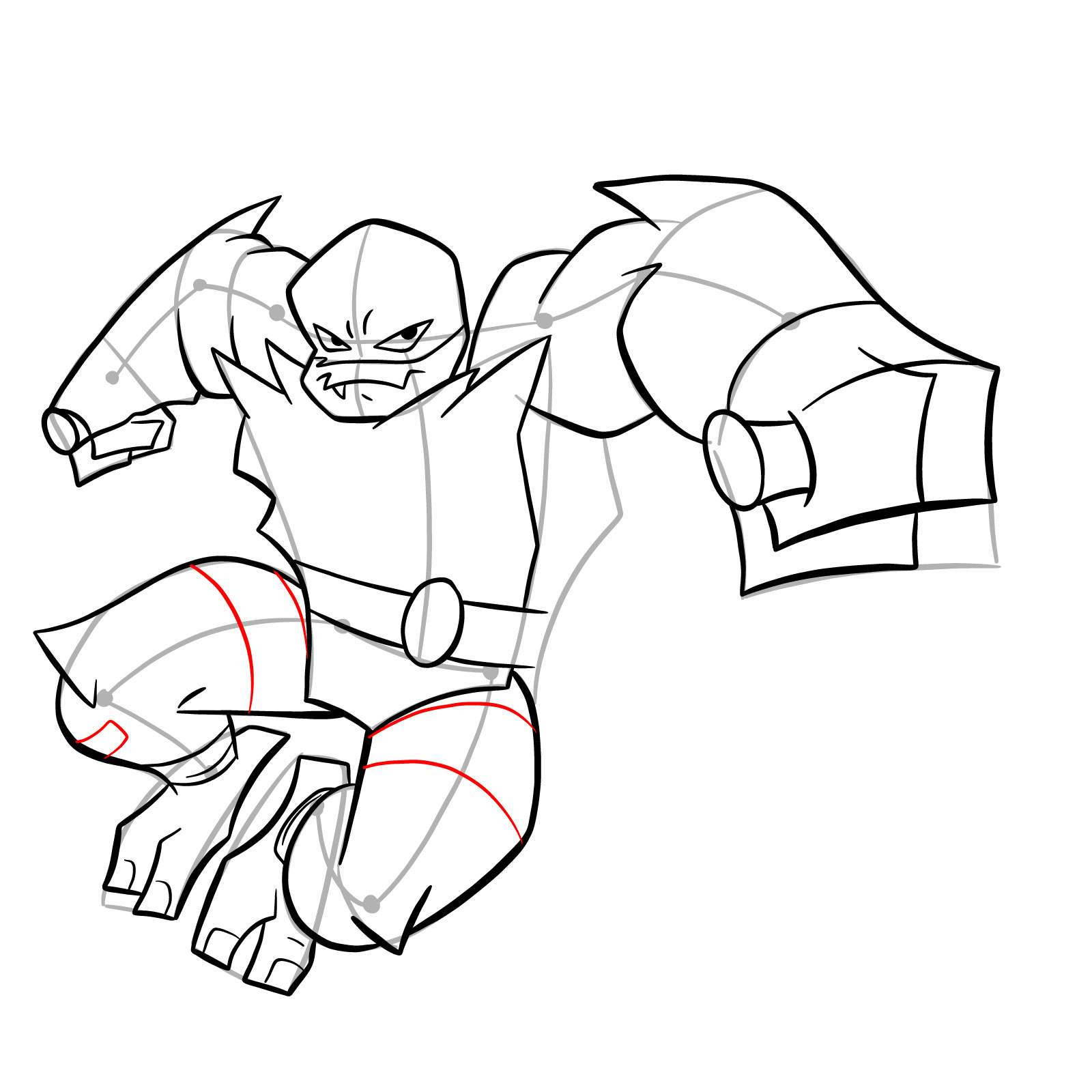 How to draw Raphael (Rise of TMNT) - step 29