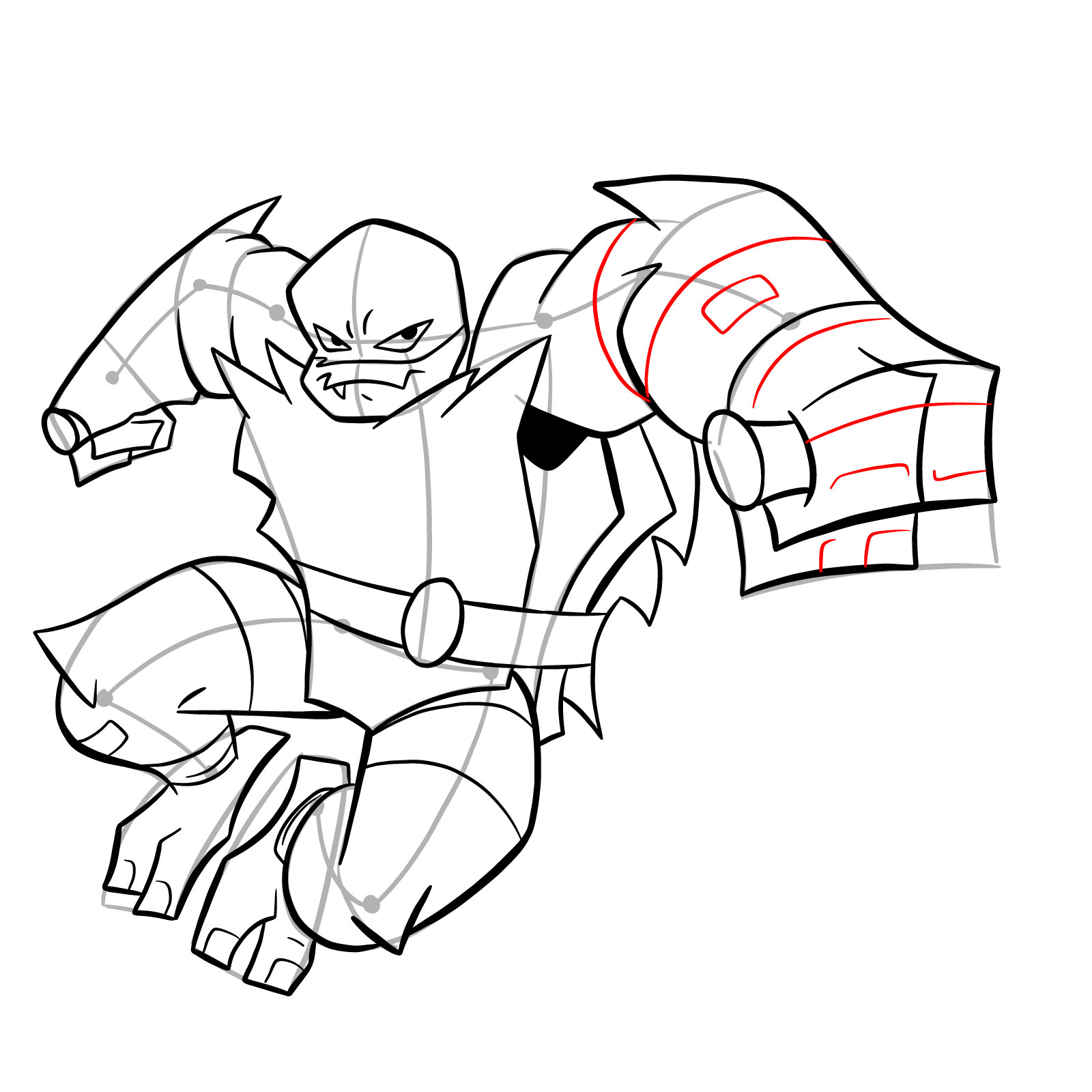 How to draw Raphael (Rise of TMNT) - step 32