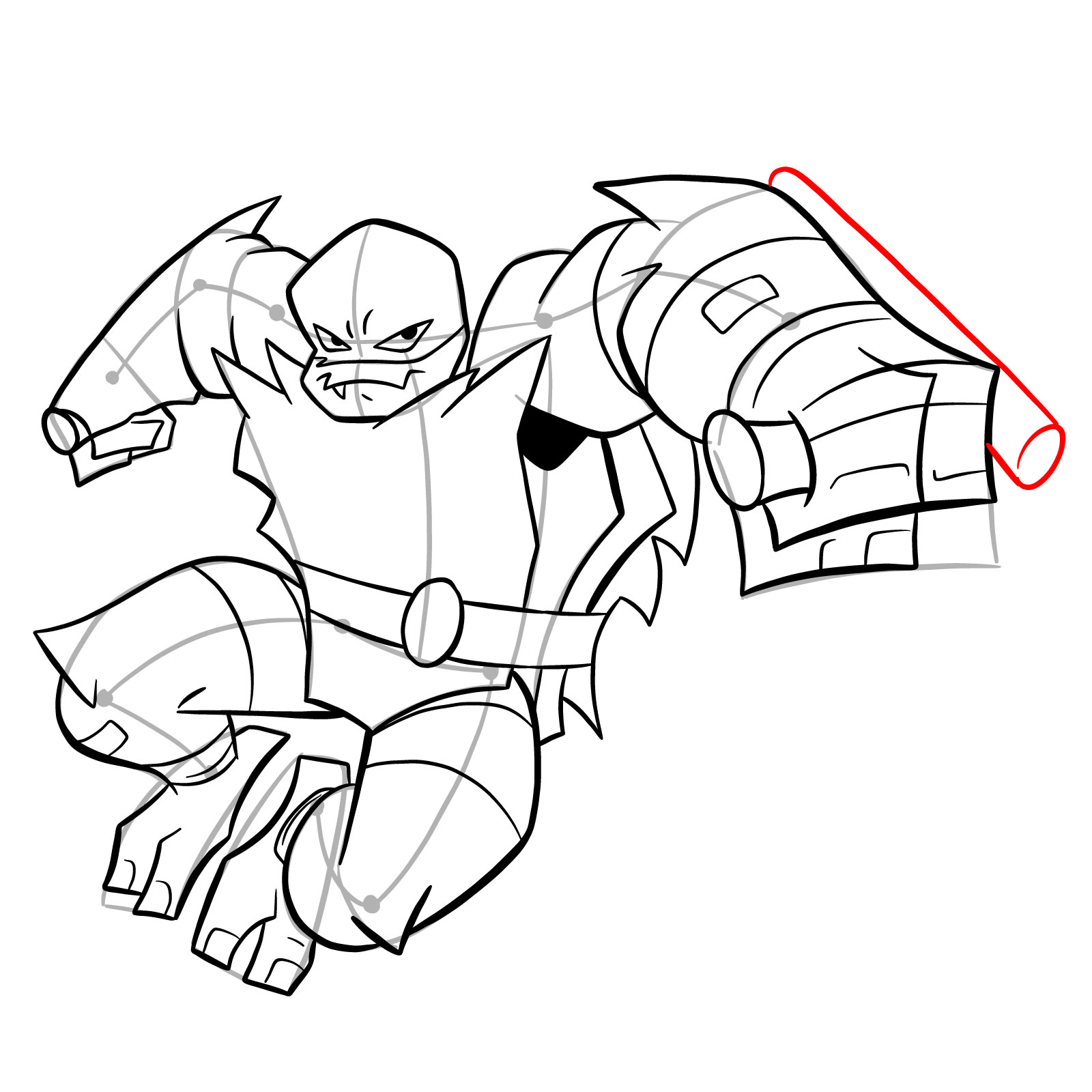 How to draw Raphael (Rise of TMNT) - step 33