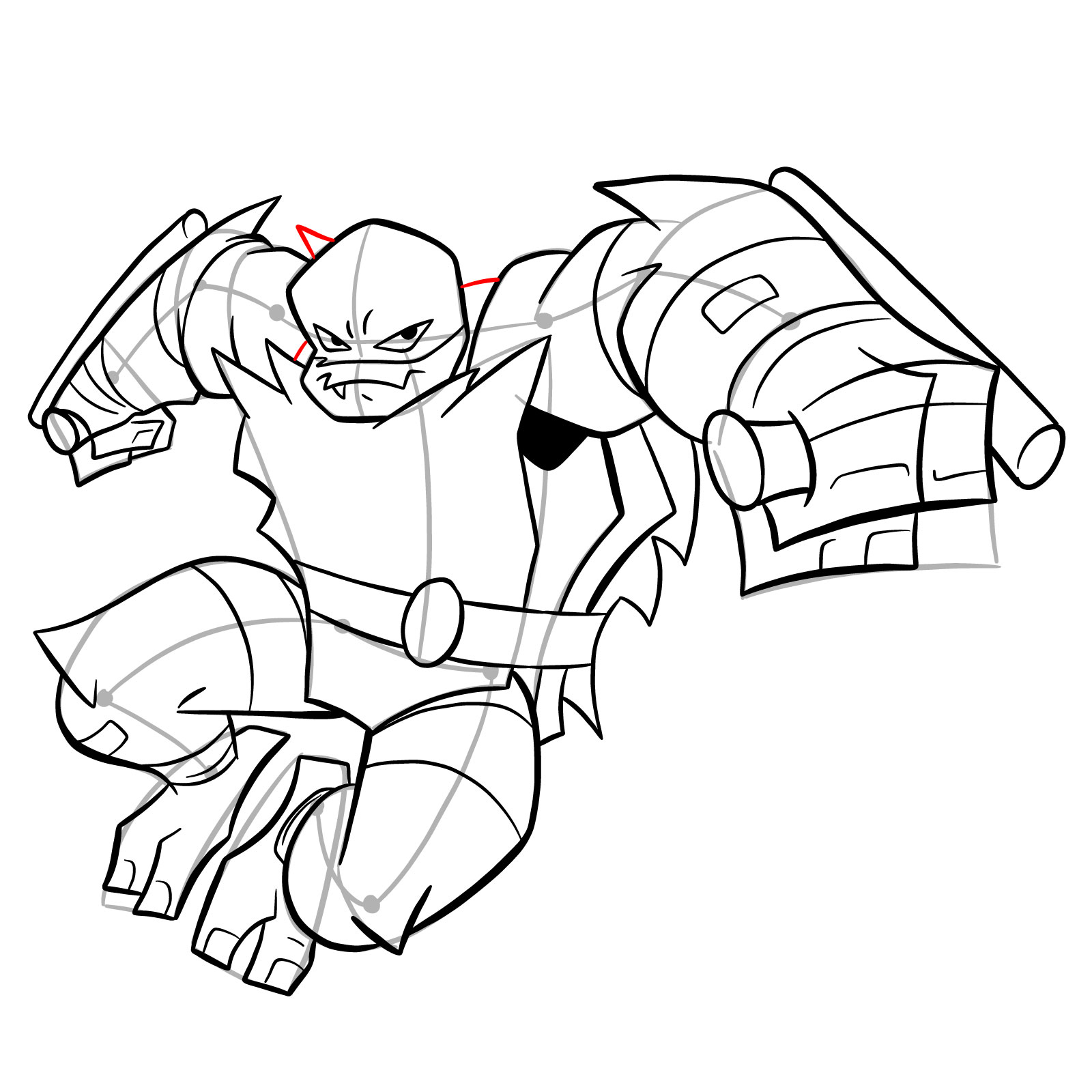 How to draw Raphael (Rise of TMNT) - step 36