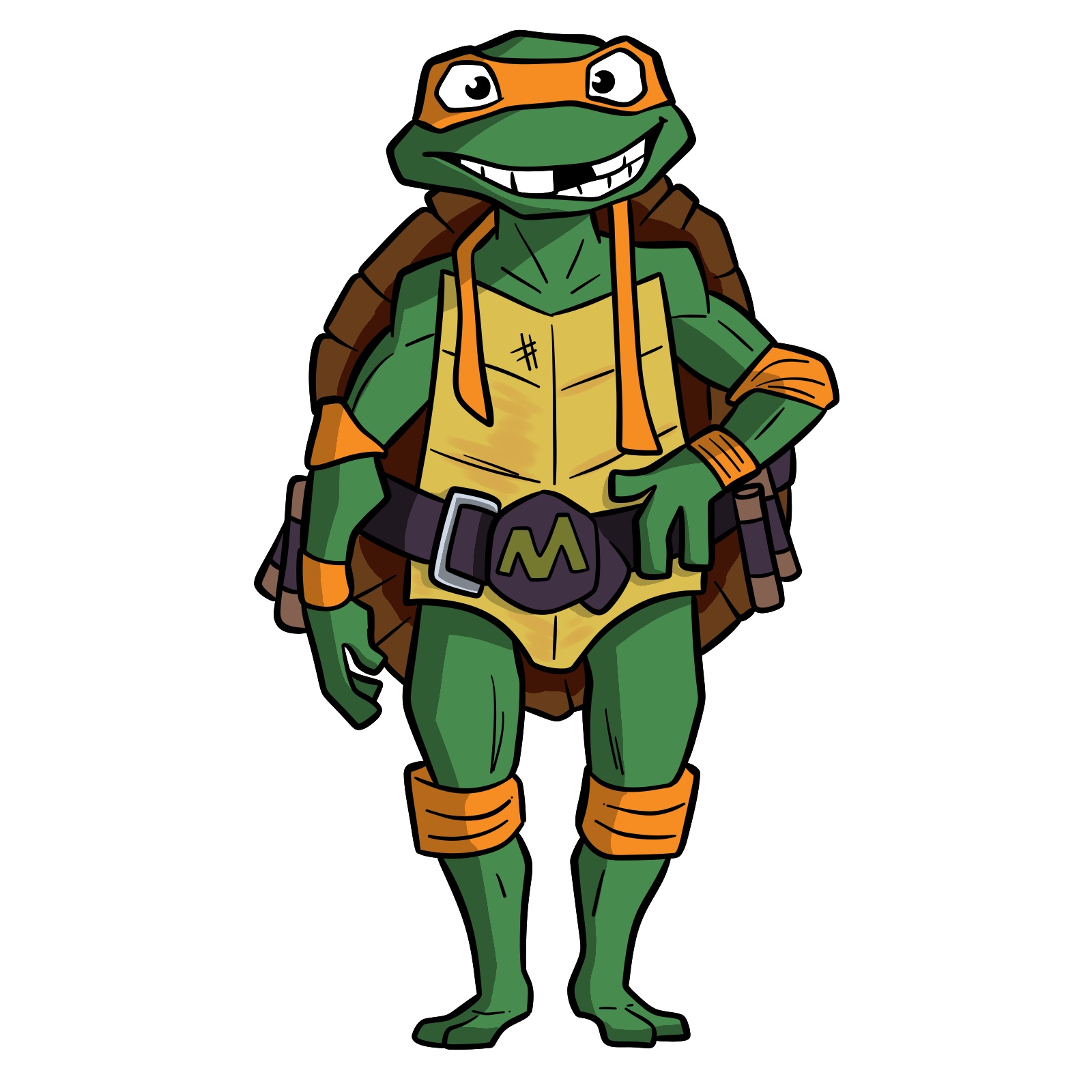 Your Guide to Drawing Michelangelo from TMNT 2024 - final step