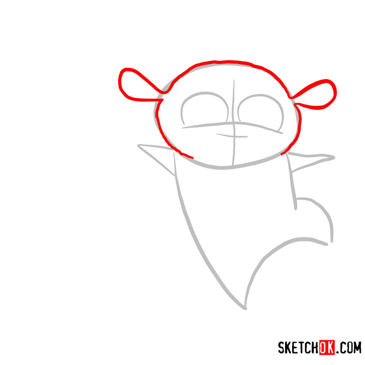 How to draw Mort | Madagascar - step 02