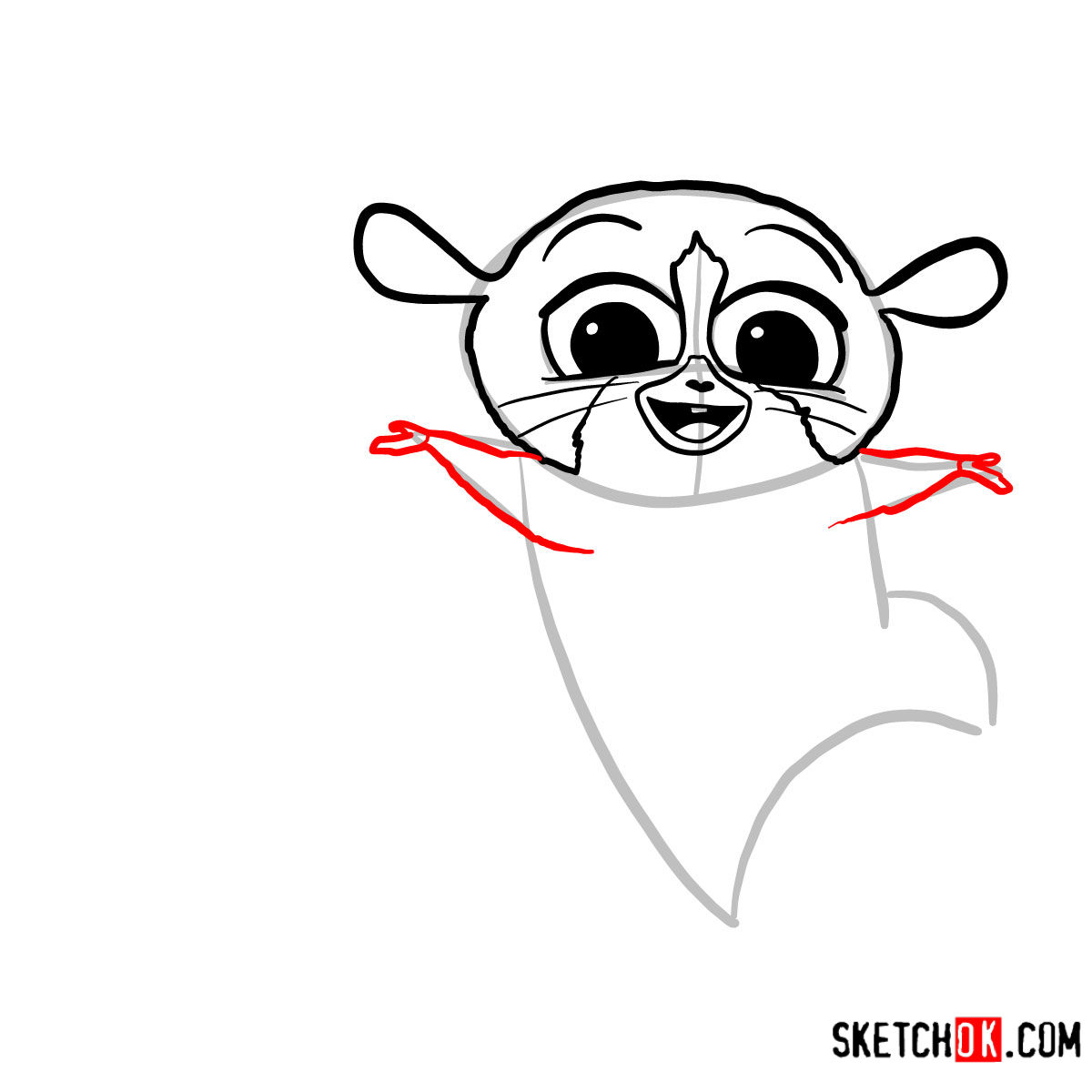 How to draw Mort | Madagascar - step 05