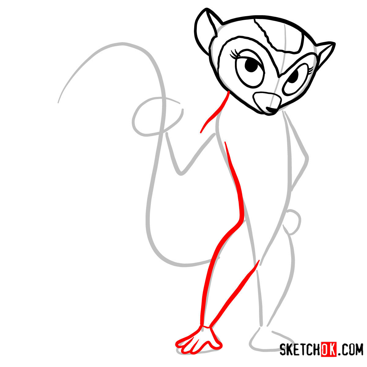 How to draw Clover | Madagascar - step 05