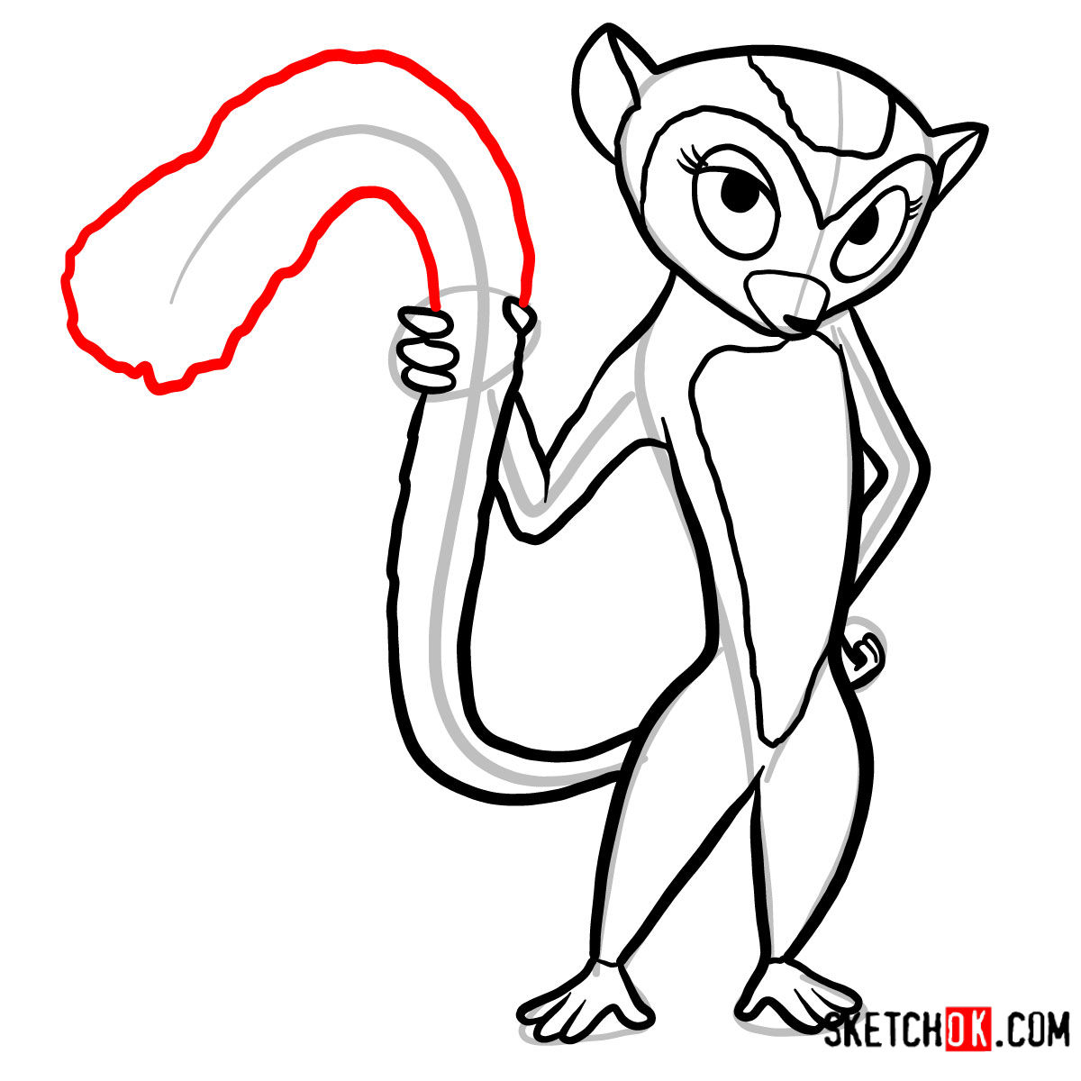 How to draw Clover | Madagascar - step 11