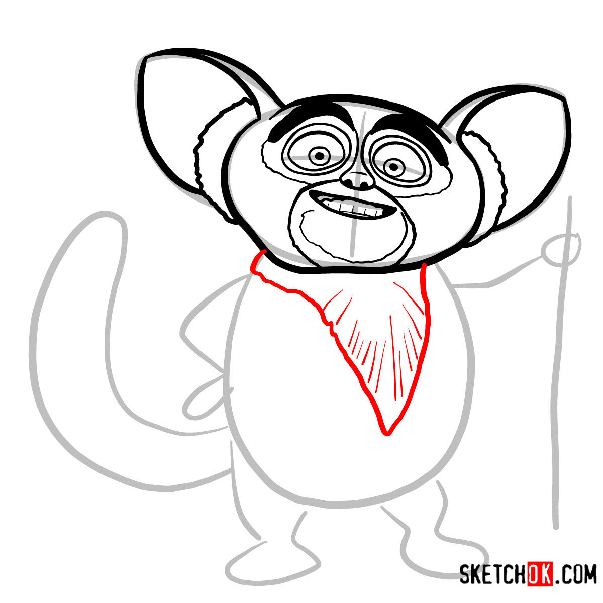 How to draw Maurice | Madagascar - step 07
