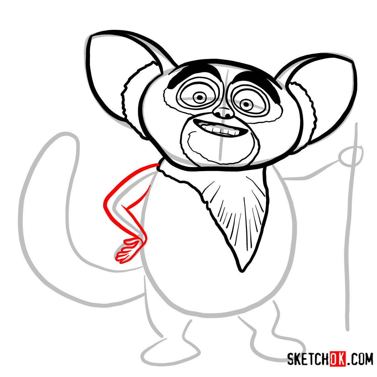How to draw Maurice | Madagascar - step 08
