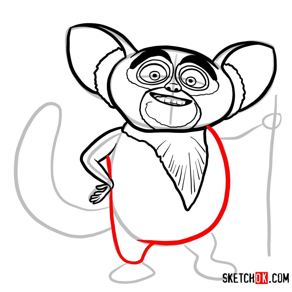 How to draw Maurice | Madagascar - step 09