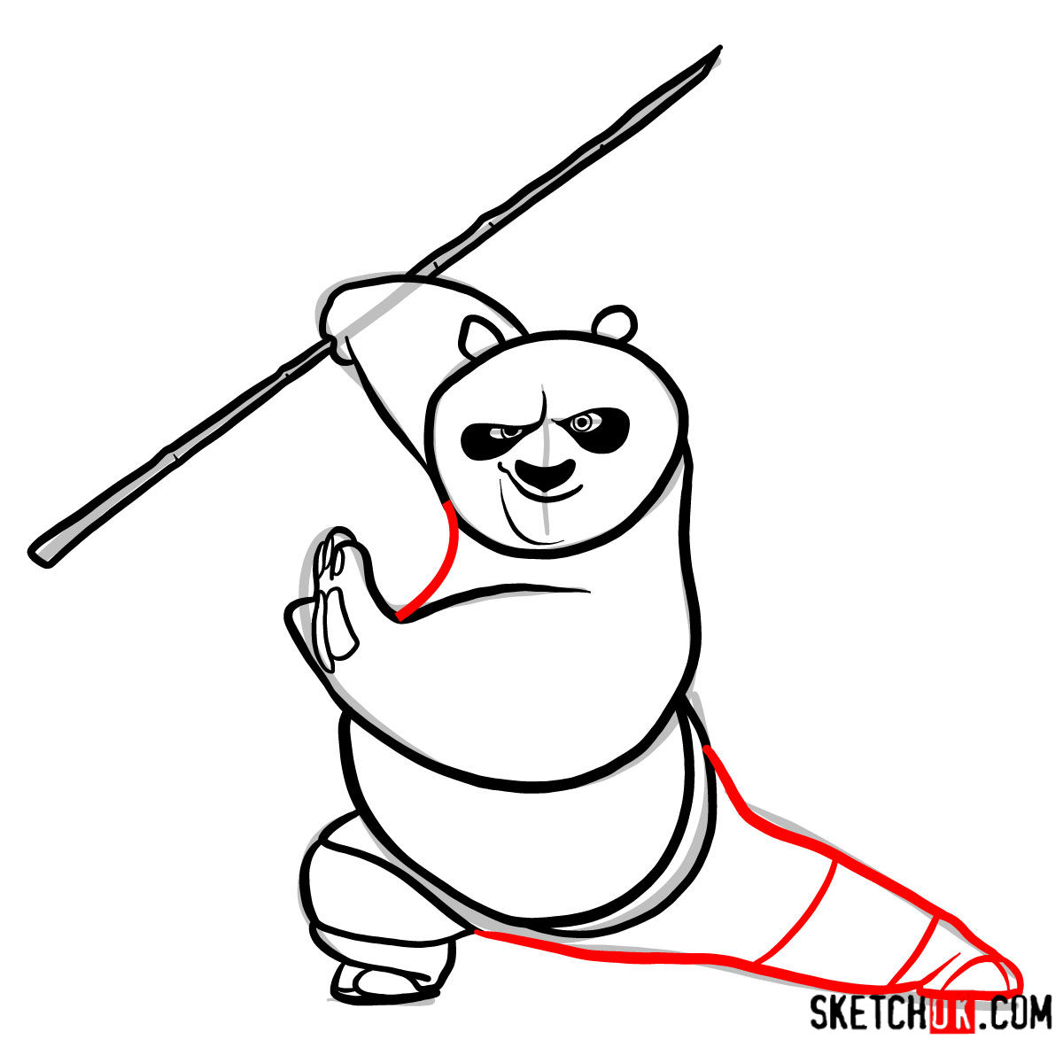 From Noodles to Knockouts How to Draw Po from Kung Fu Panda