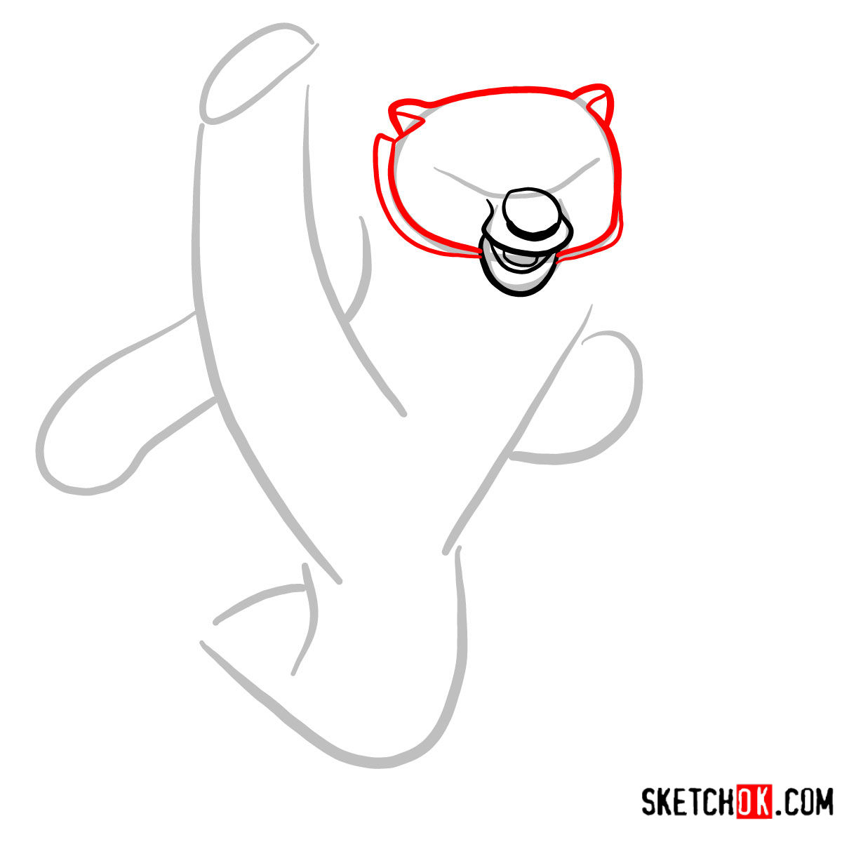 How to draw Tigress | Kung Fu Panda - step 03