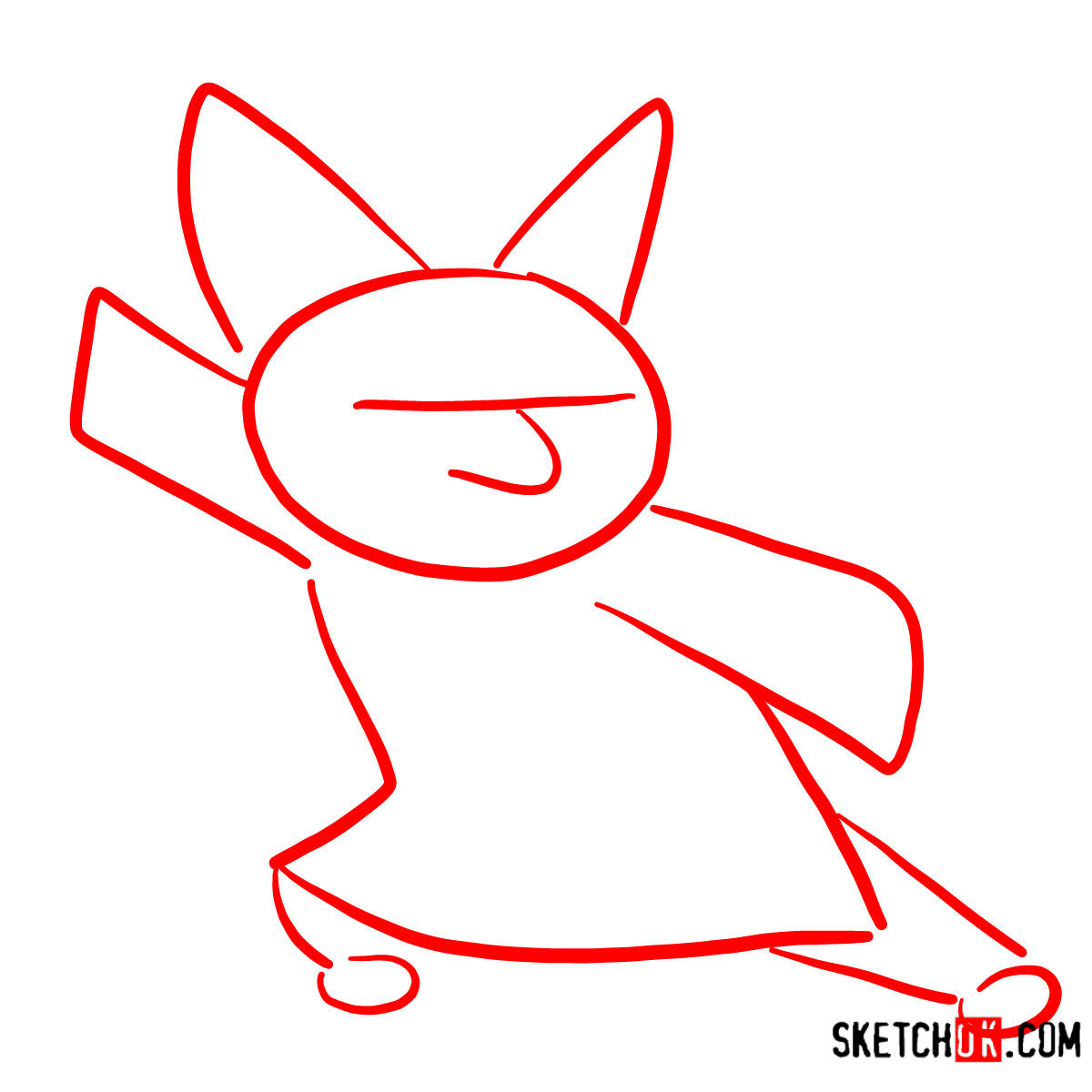 How to draw Master Shifu | Kung Fu Panda - step 01