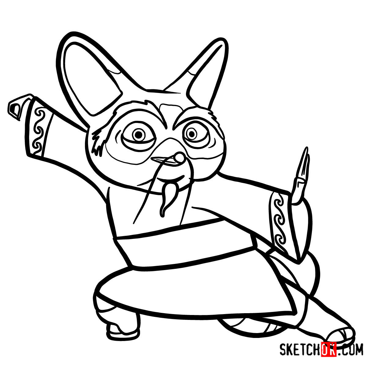 How to draw Master Shifu | Kung Fu Panda