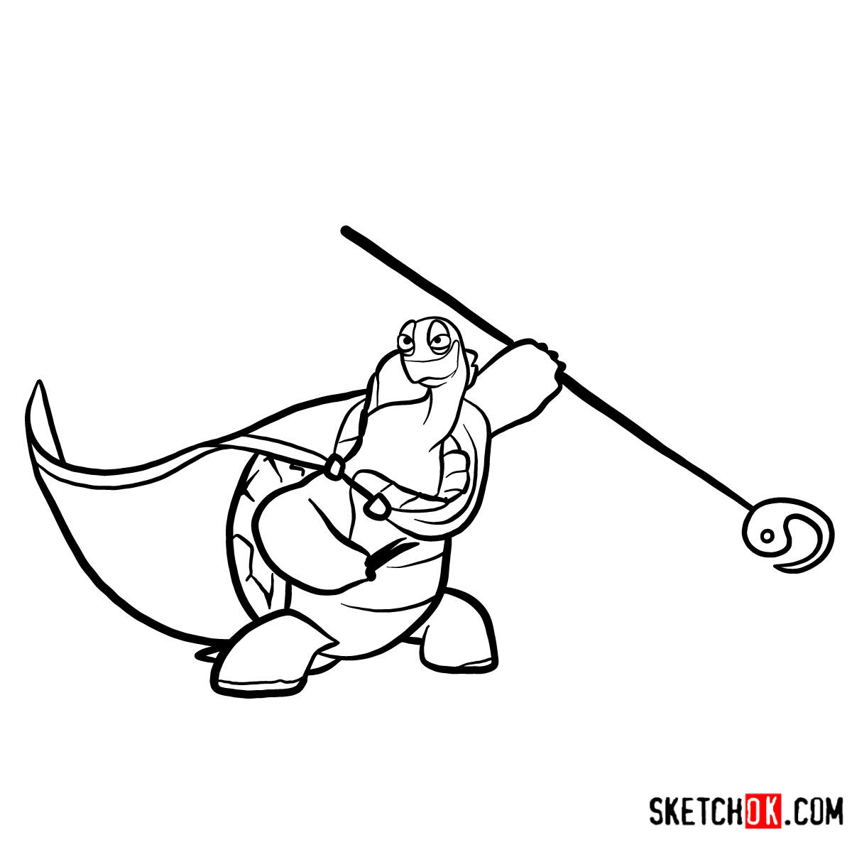 How to draw Master Oogway | Kung Fu Panda