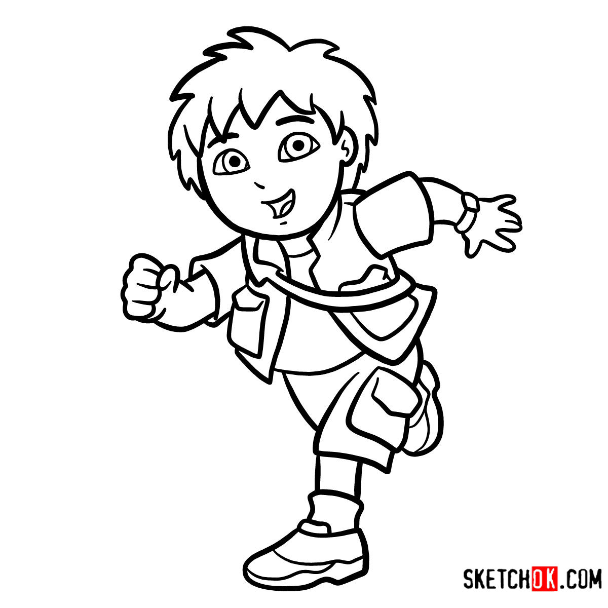 Dora And The Pirate Character Writing Coloring Pages Outline Sketch Drawing  Vector, Knowledge Drawing, Knowledge Outline, Knowledge Sketch PNG and  Vector with Transparent Background for Free Download