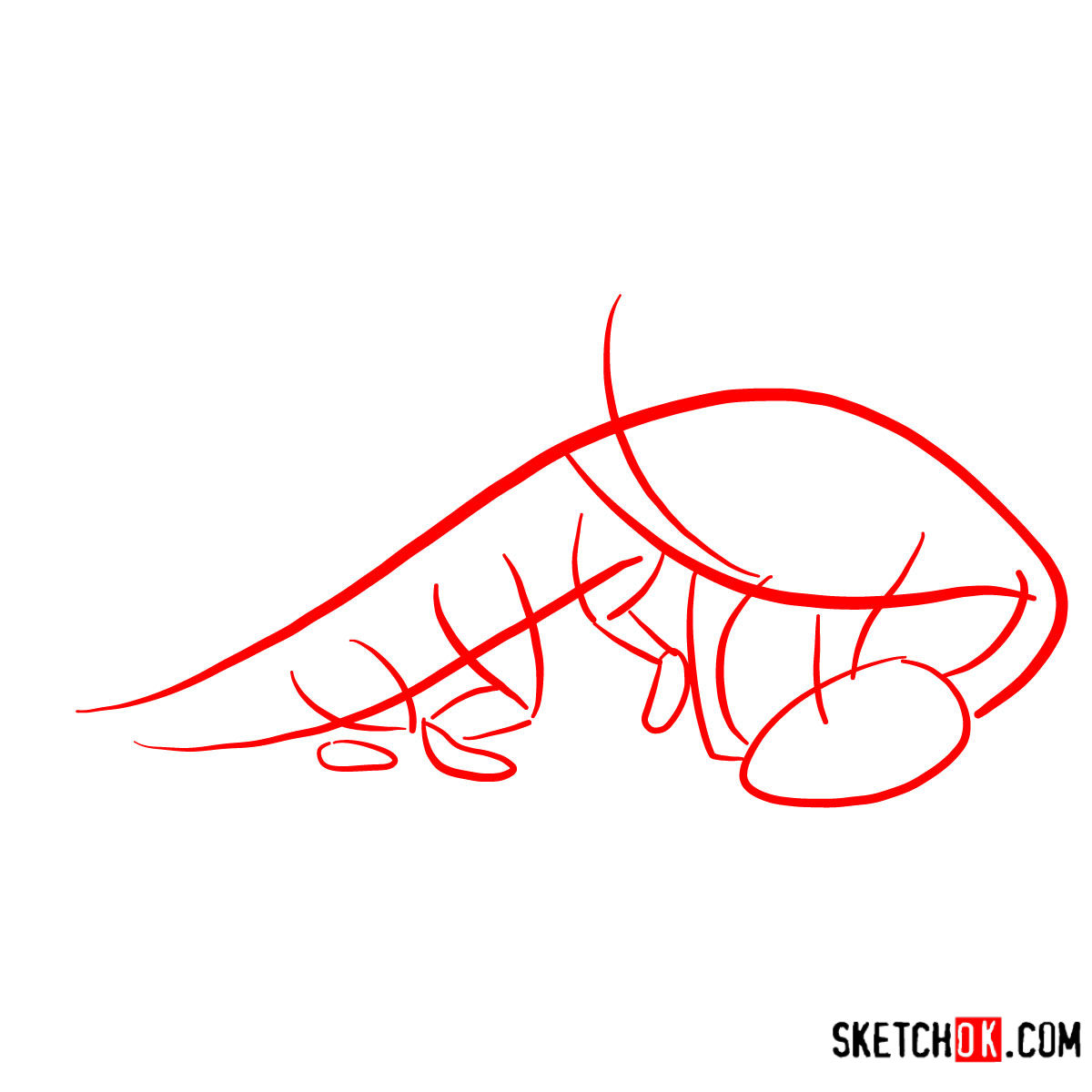 How to draw Fireworm Dragon | How to Train Your Dragon - step 01