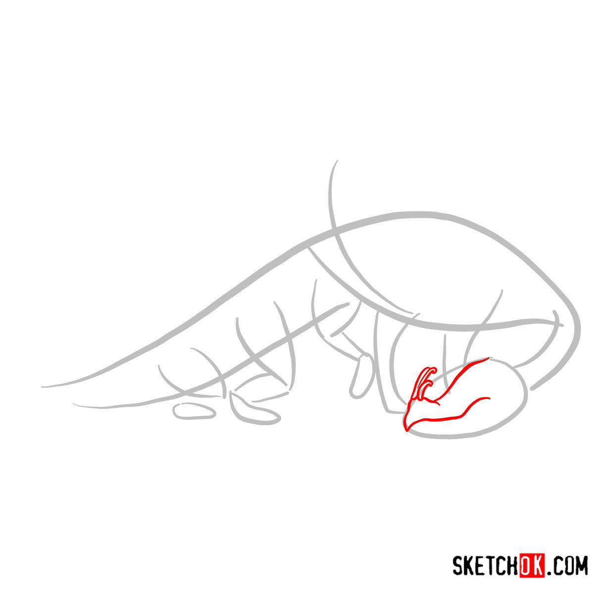 How to draw Fireworm Dragon | How to Train Your Dragon - step 02