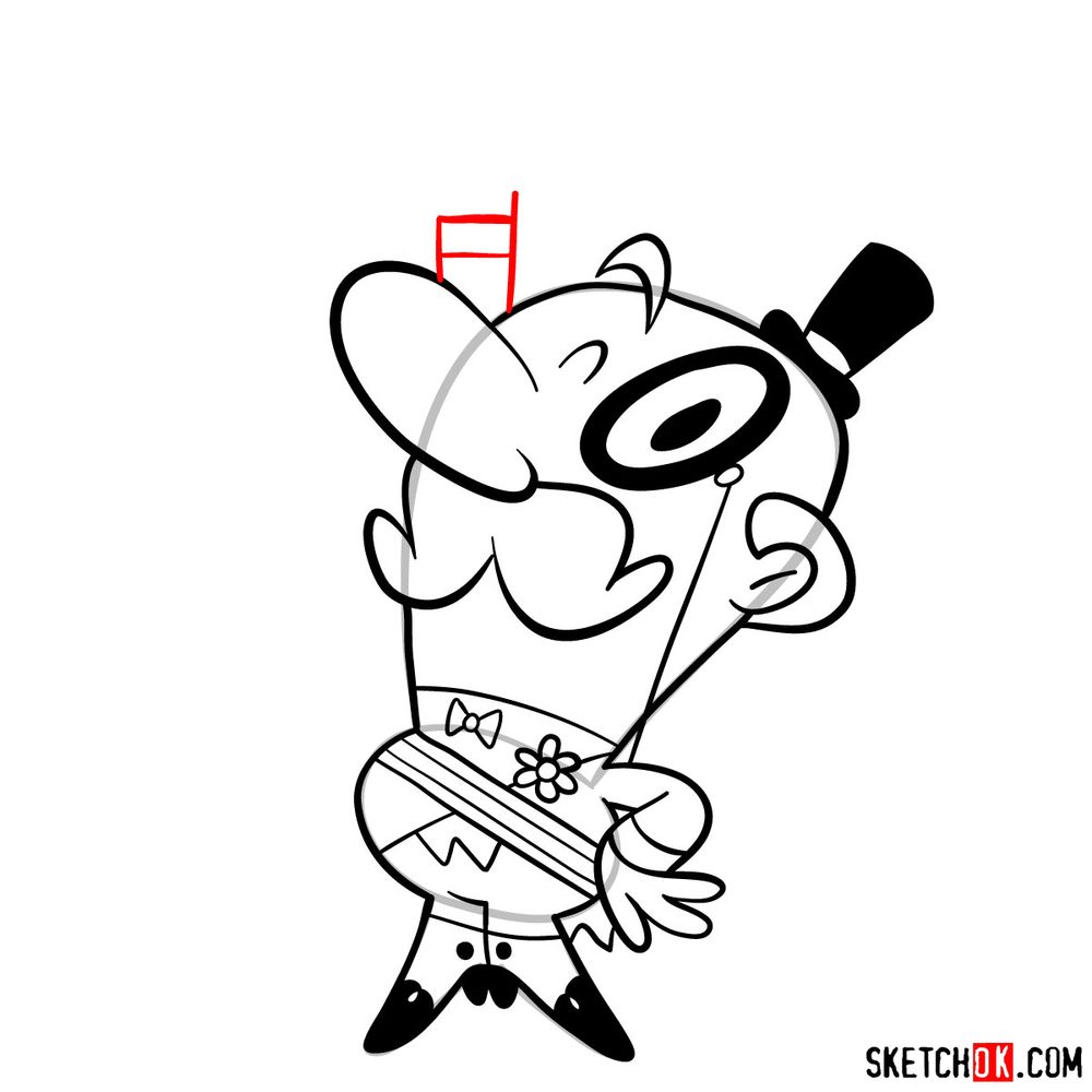How to draw The Mayor of Townsville - step 13