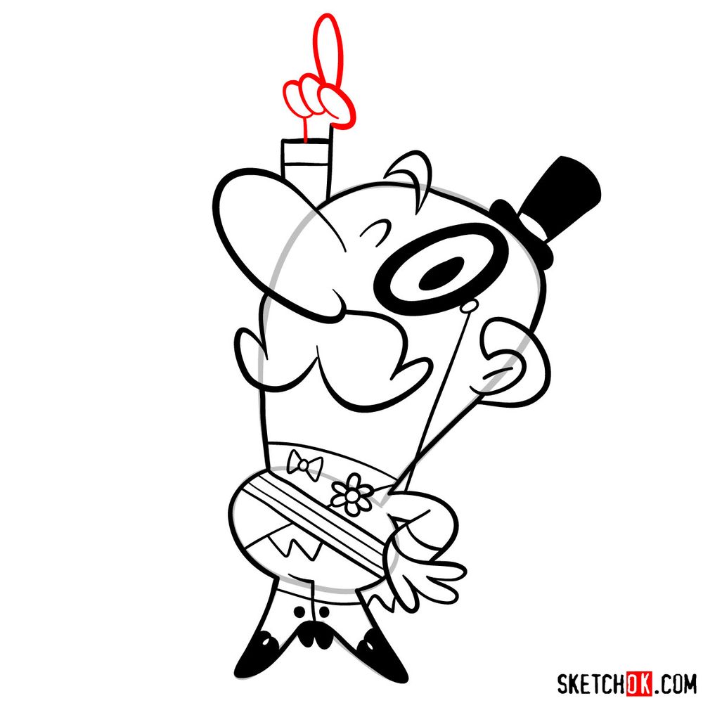 How to draw The Mayor of Townsville - step 14