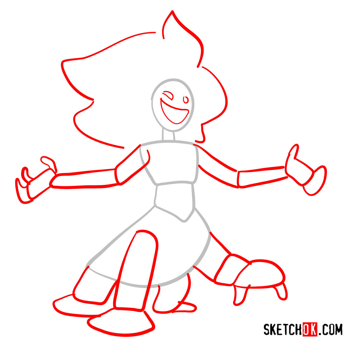 How to draw Malachite | Steven Universe - step 02