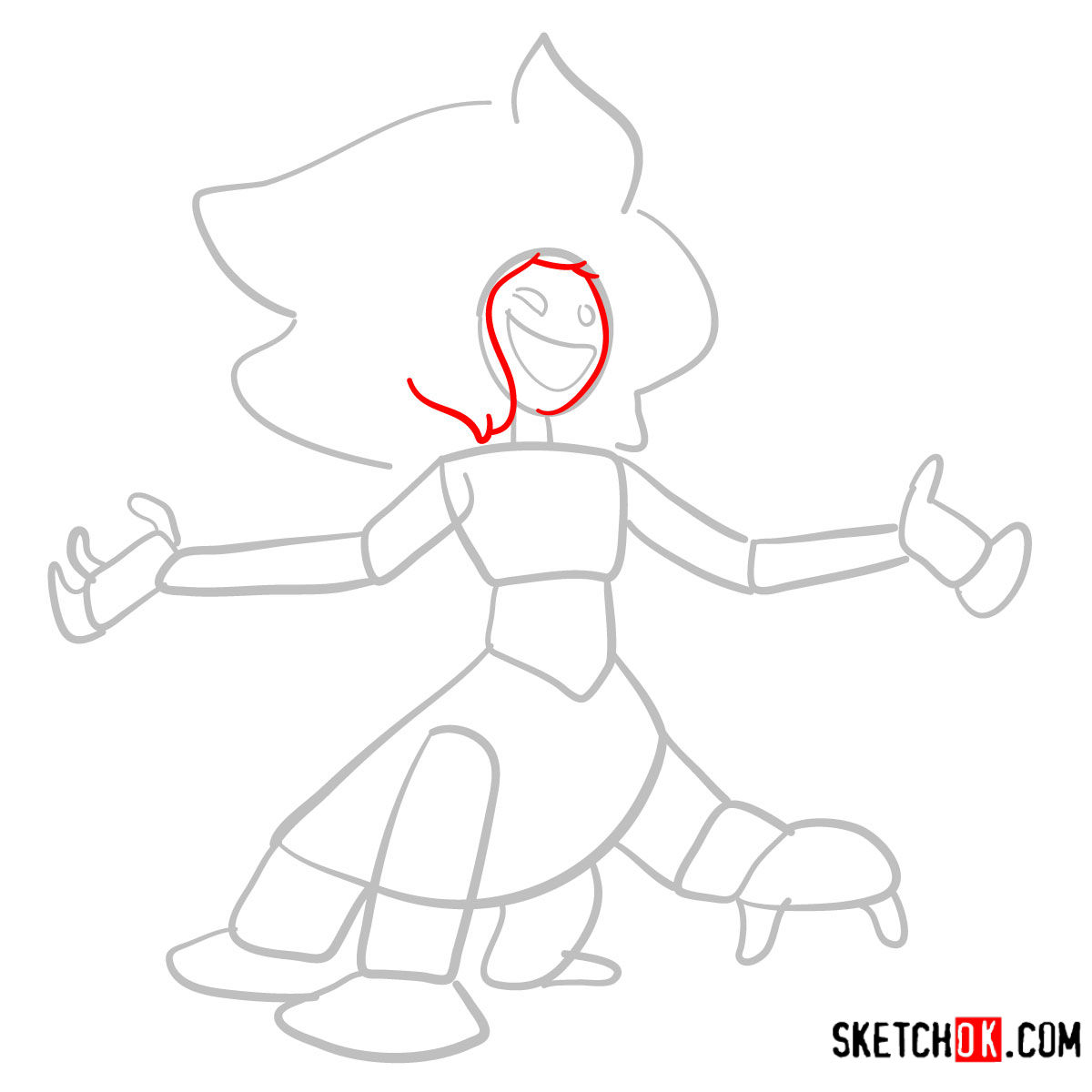 How to draw Malachite | Steven Universe - step 03