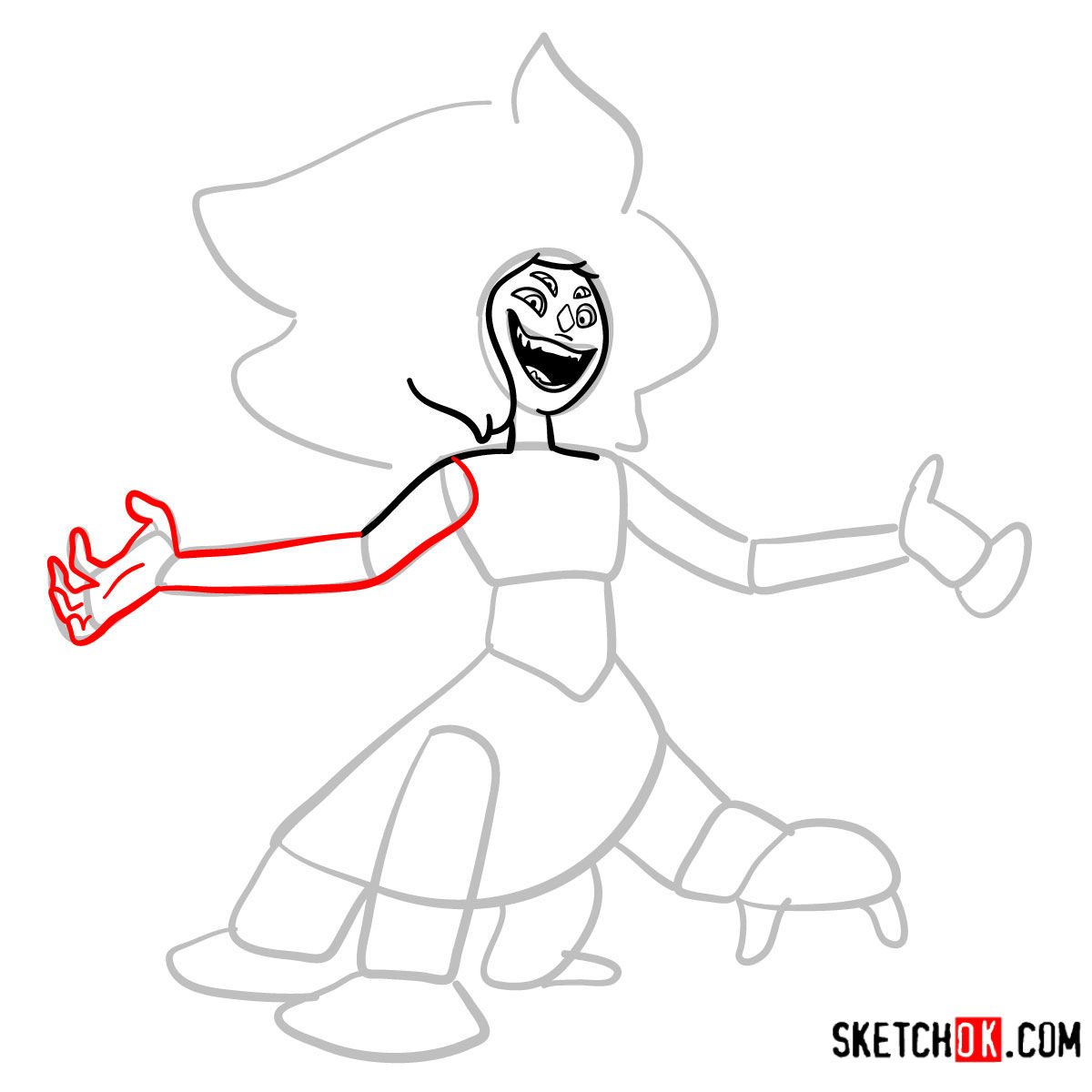 How to draw Malachite | Steven Universe - step 06
