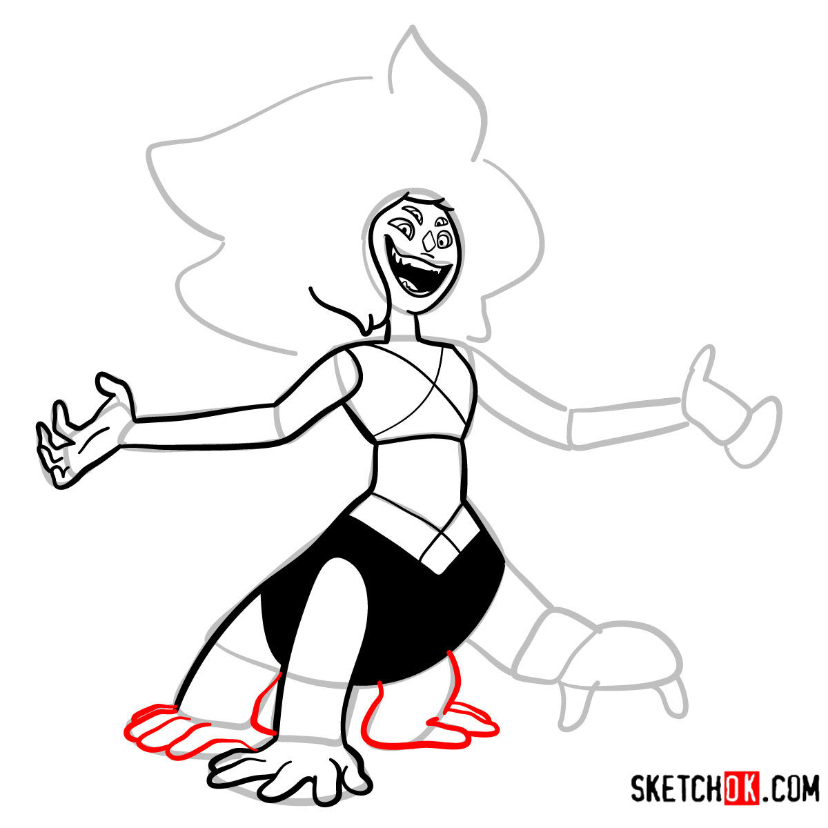 How to draw Malachite | Steven Universe - step 11