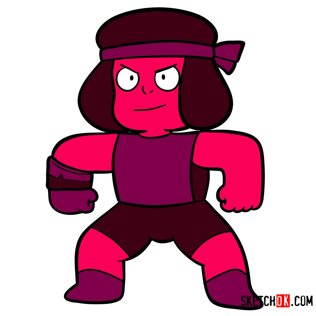 How to draw Ruby | Steven Universe