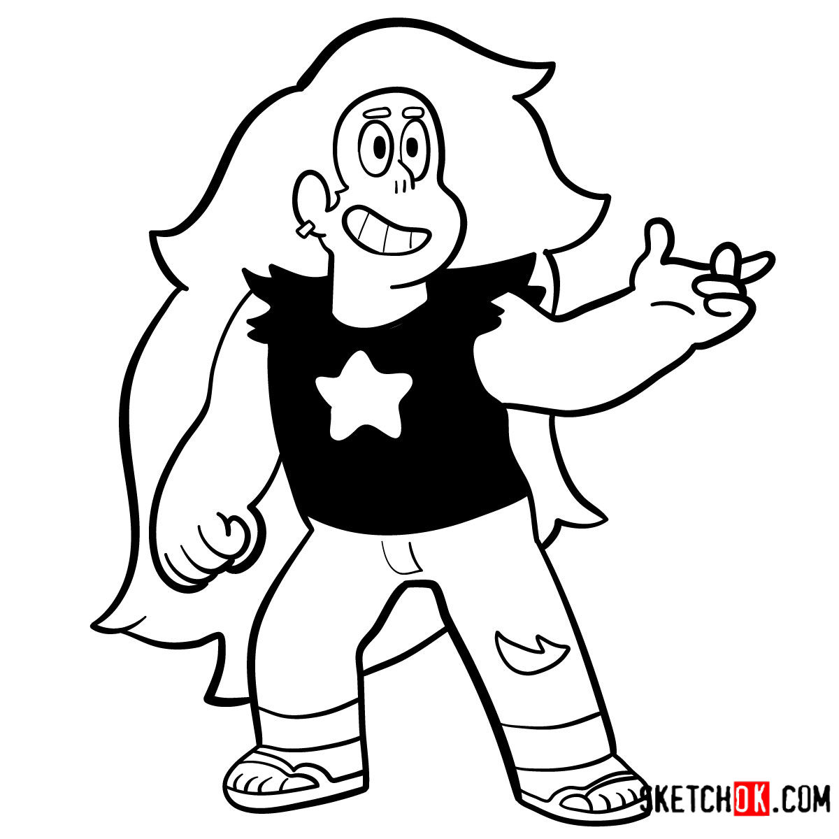 How to draw young Greg Universe | Steven Universe - step 11