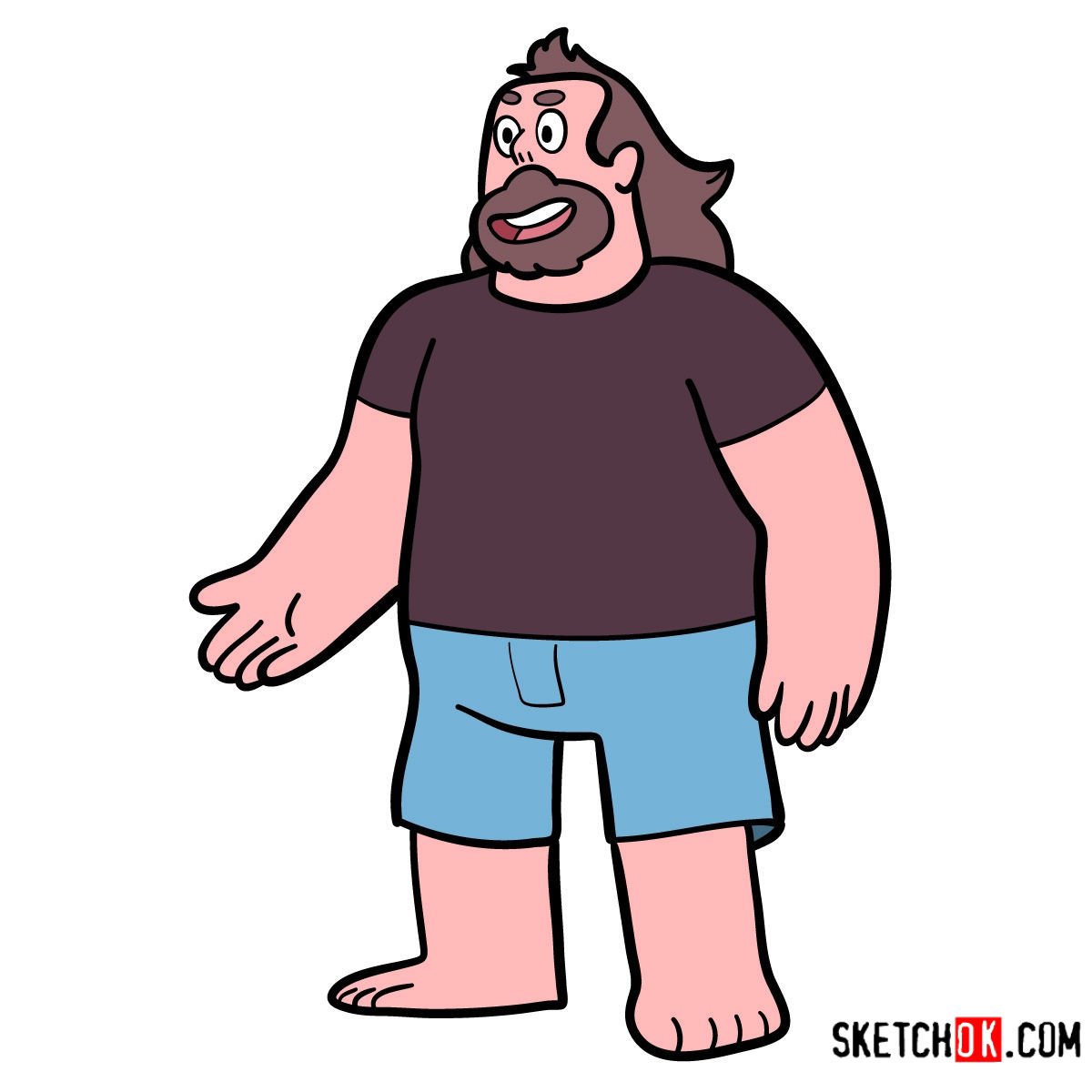 How to draw adult Greg Universe