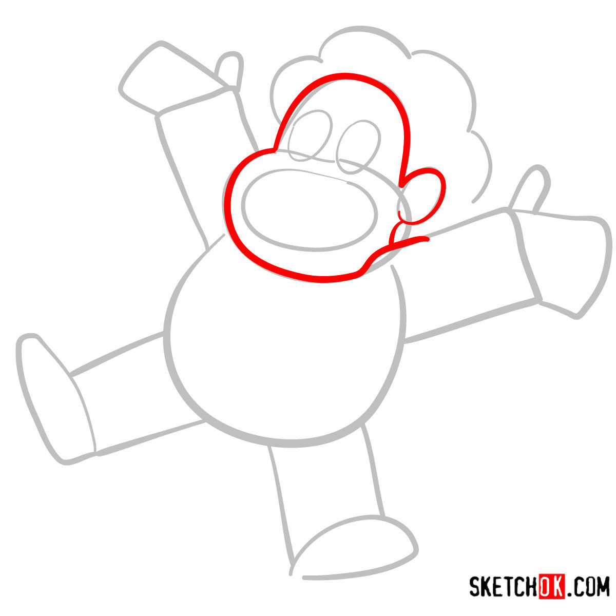 How to draw Steven Universe - step 03