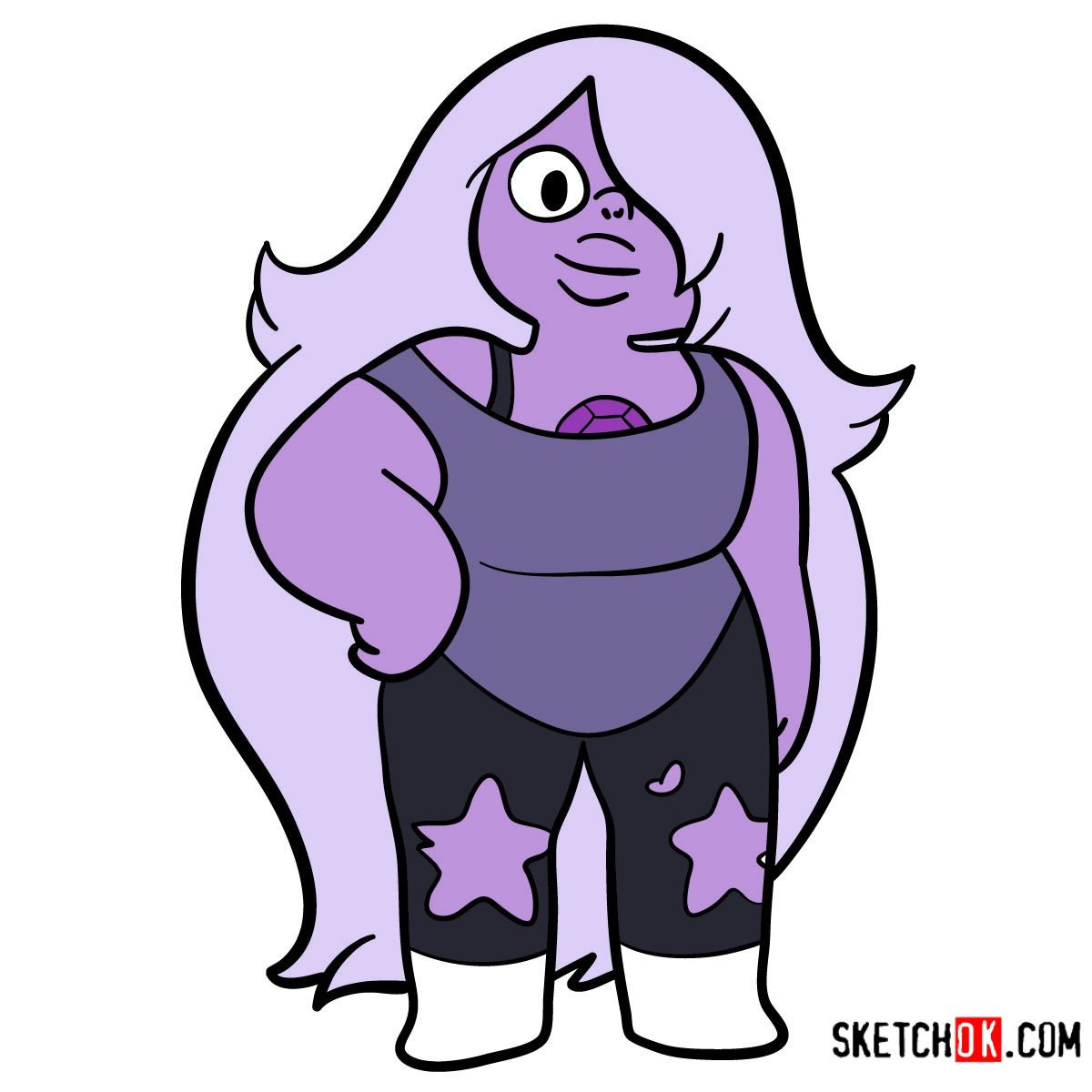 How to draw Amethyst | Steven Universe