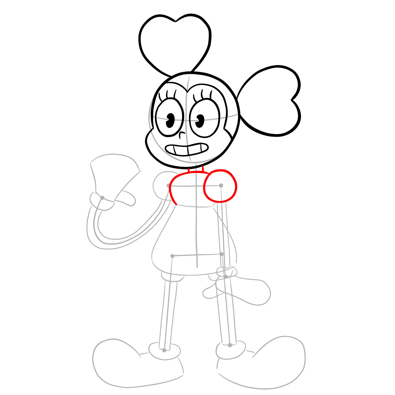 How to draw Spinel from Steven Universe - step 08