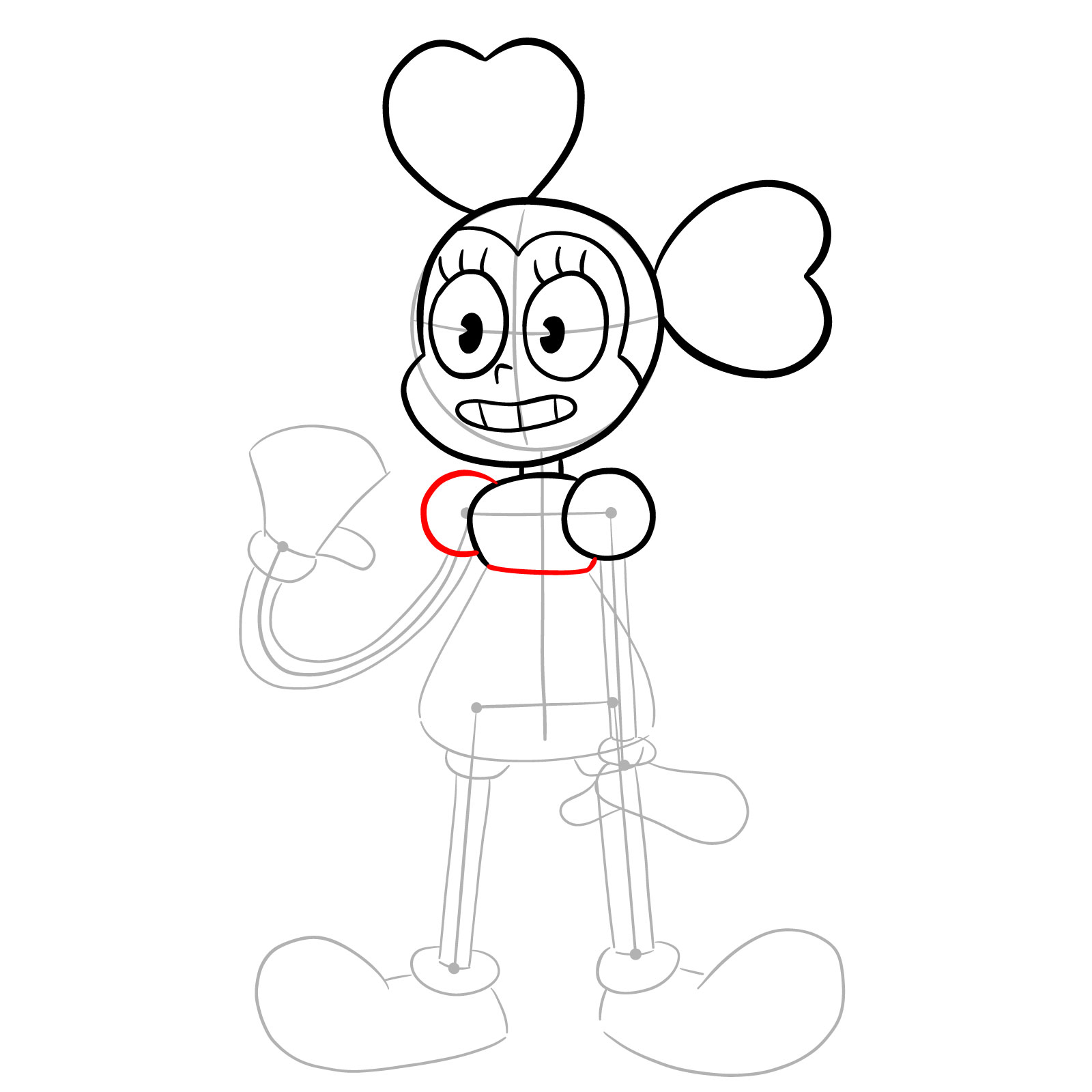 How to draw Spinel from Steven Universe - step 09