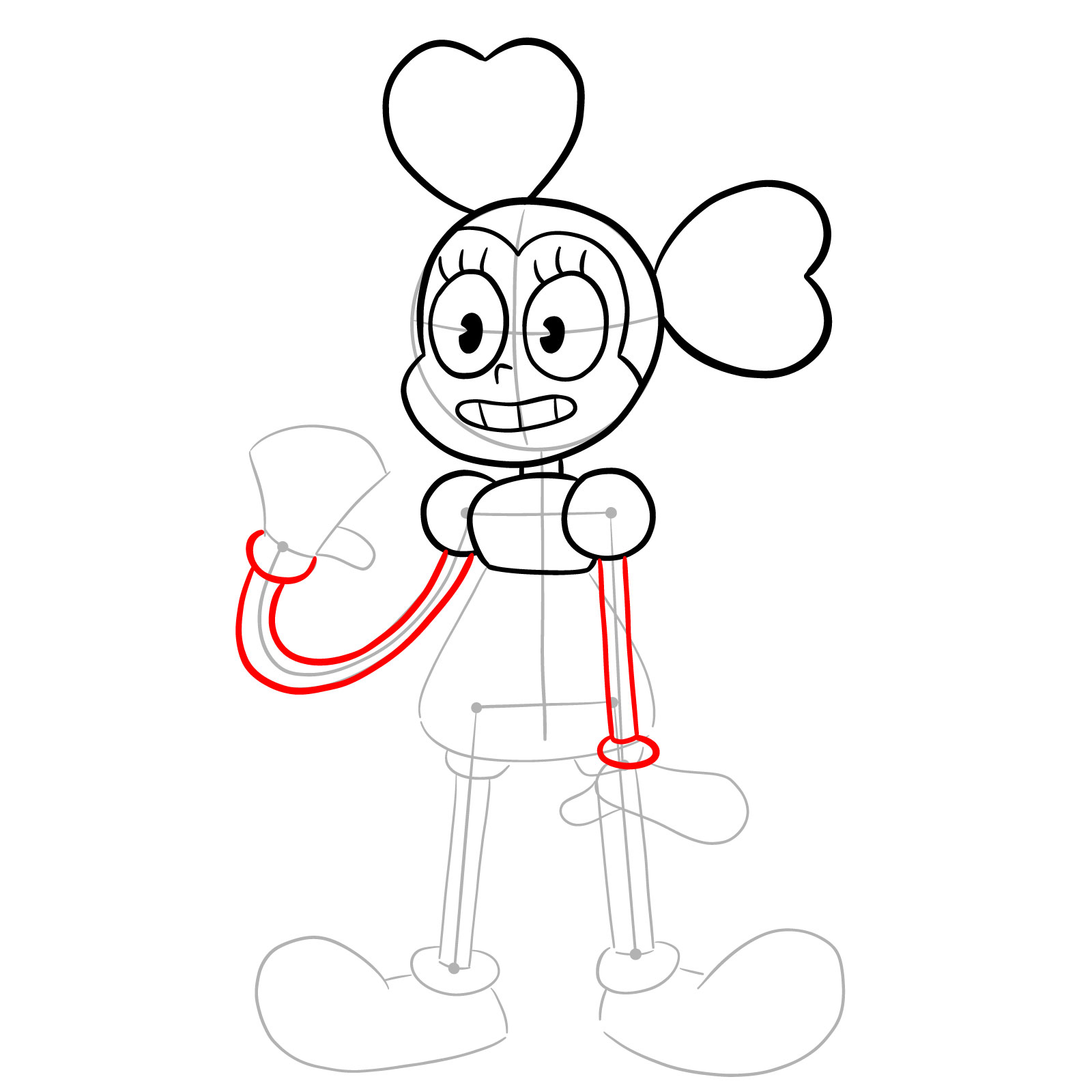 How to draw Spinel from Steven Universe - step 10