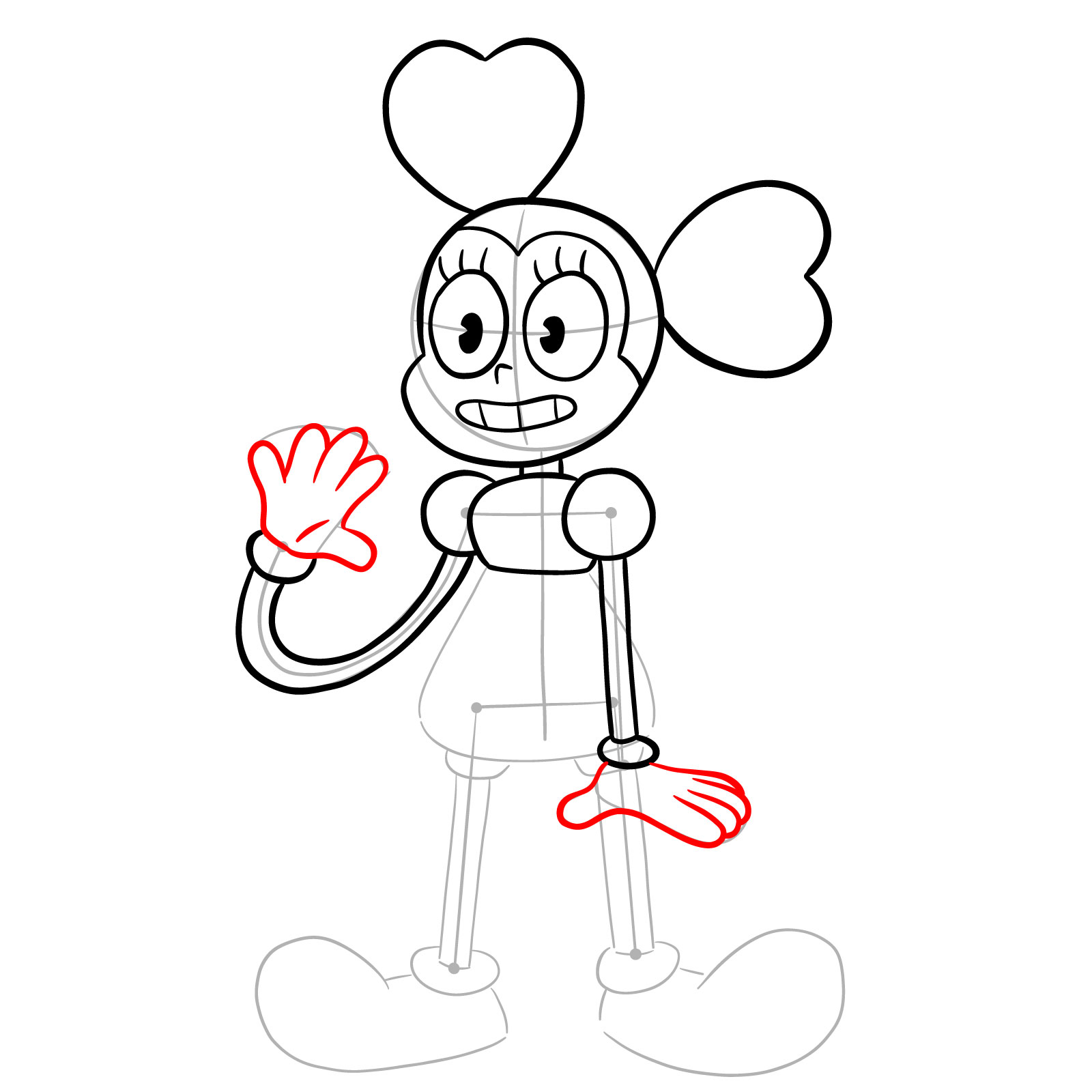 How to draw Spinel from Steven Universe - step 11