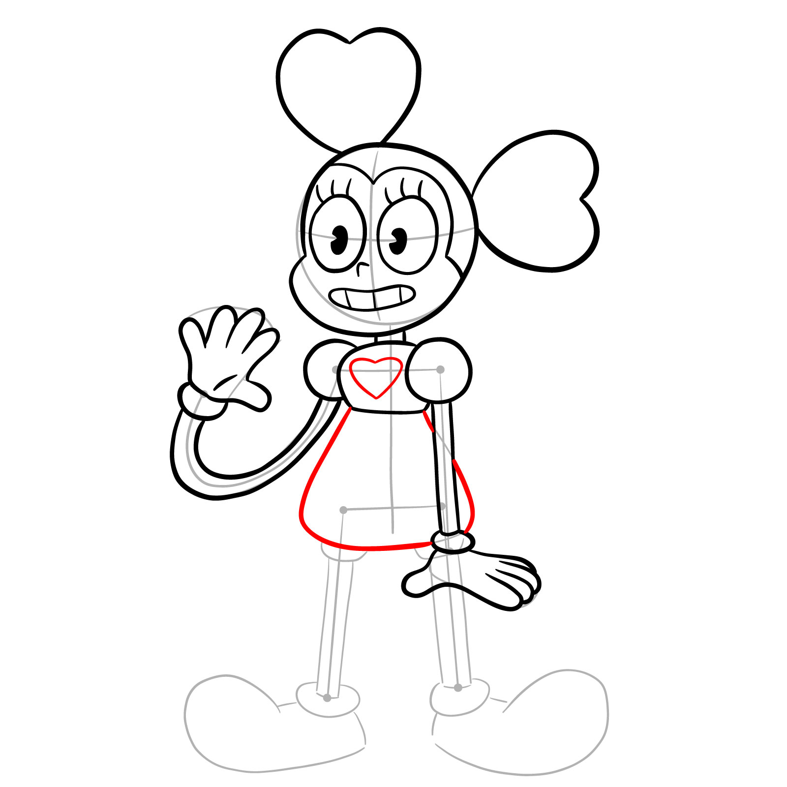 How to draw Spinel from Steven Universe - step 12