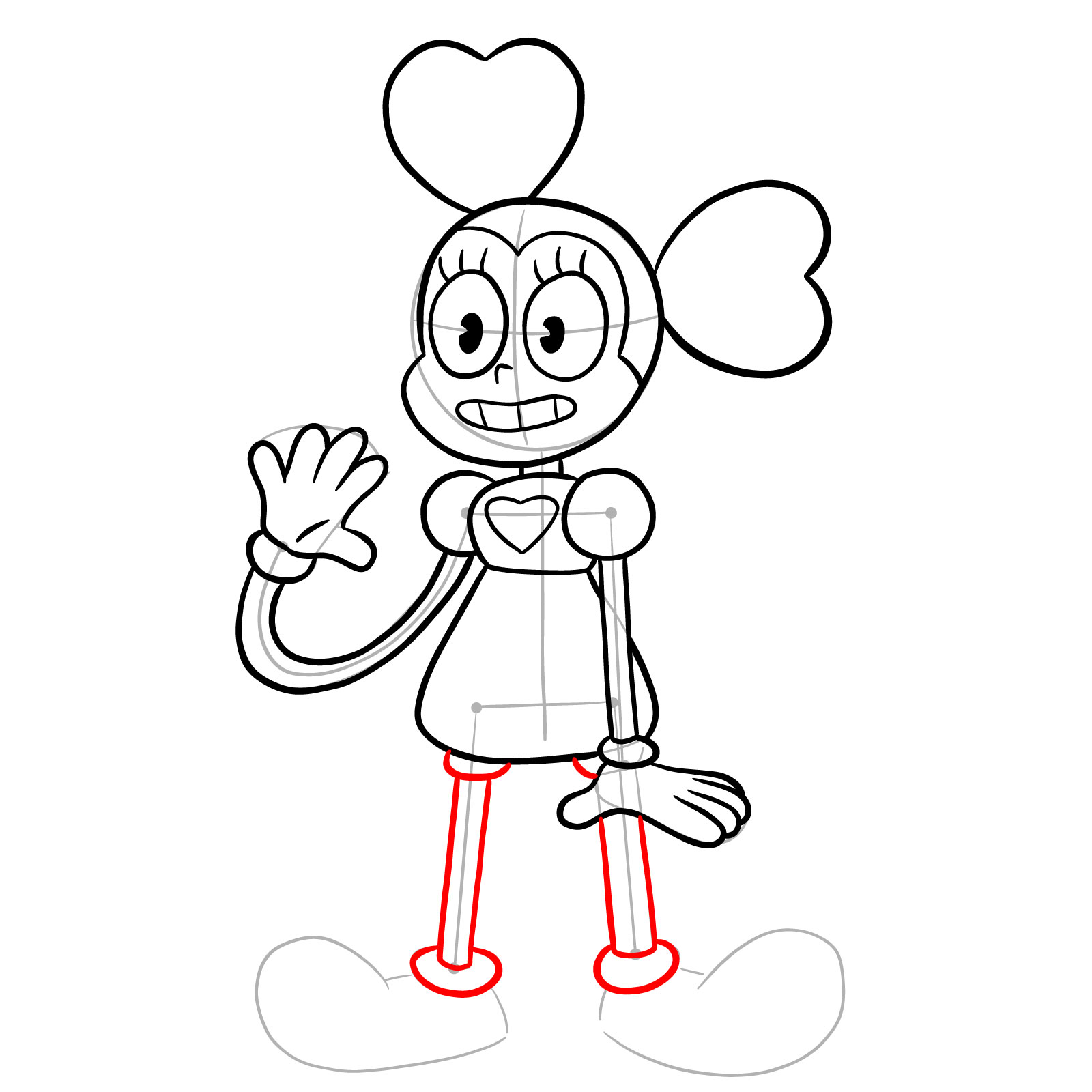 How to draw Spinel from Steven Universe - step 13