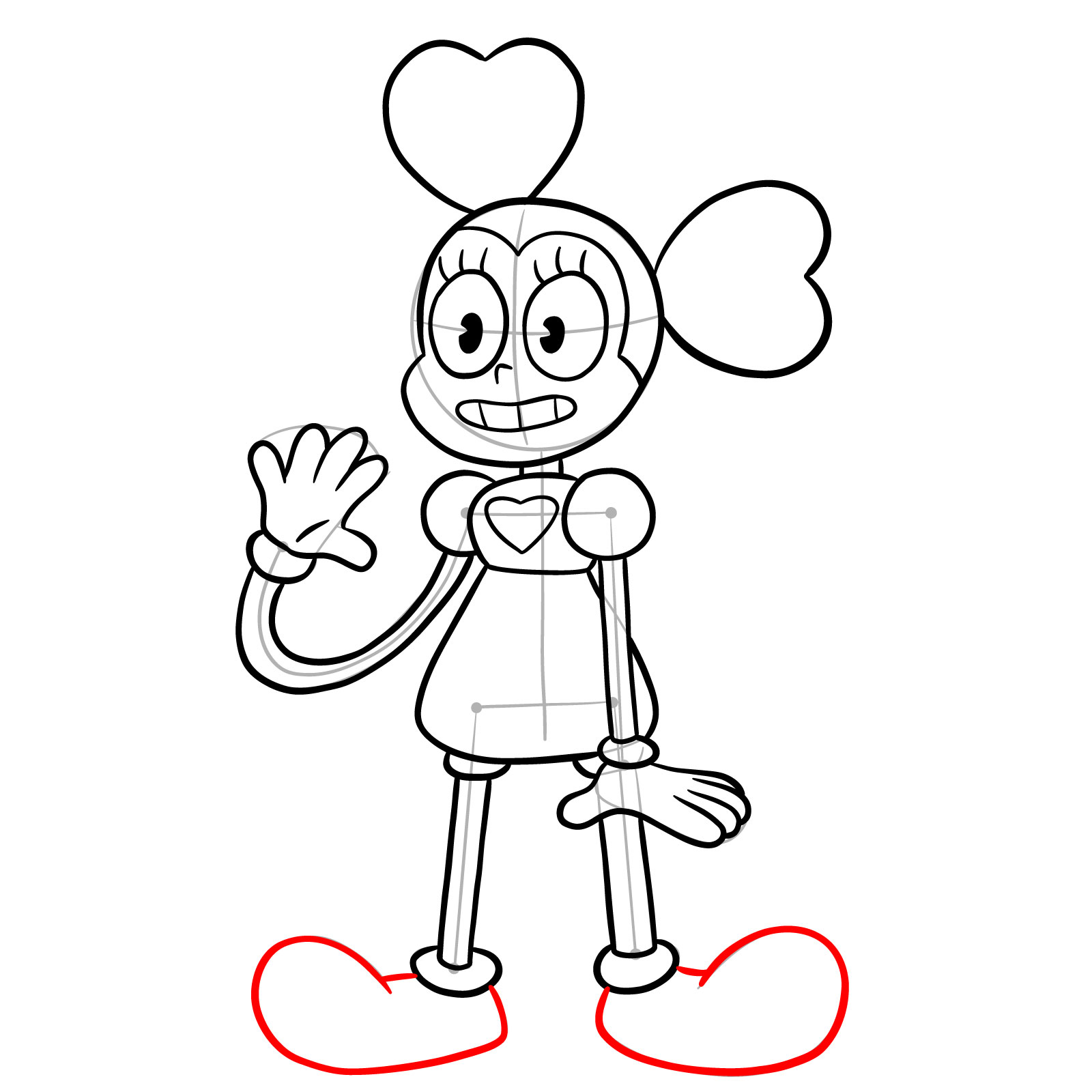 How to draw Spinel from Steven Universe - step 14