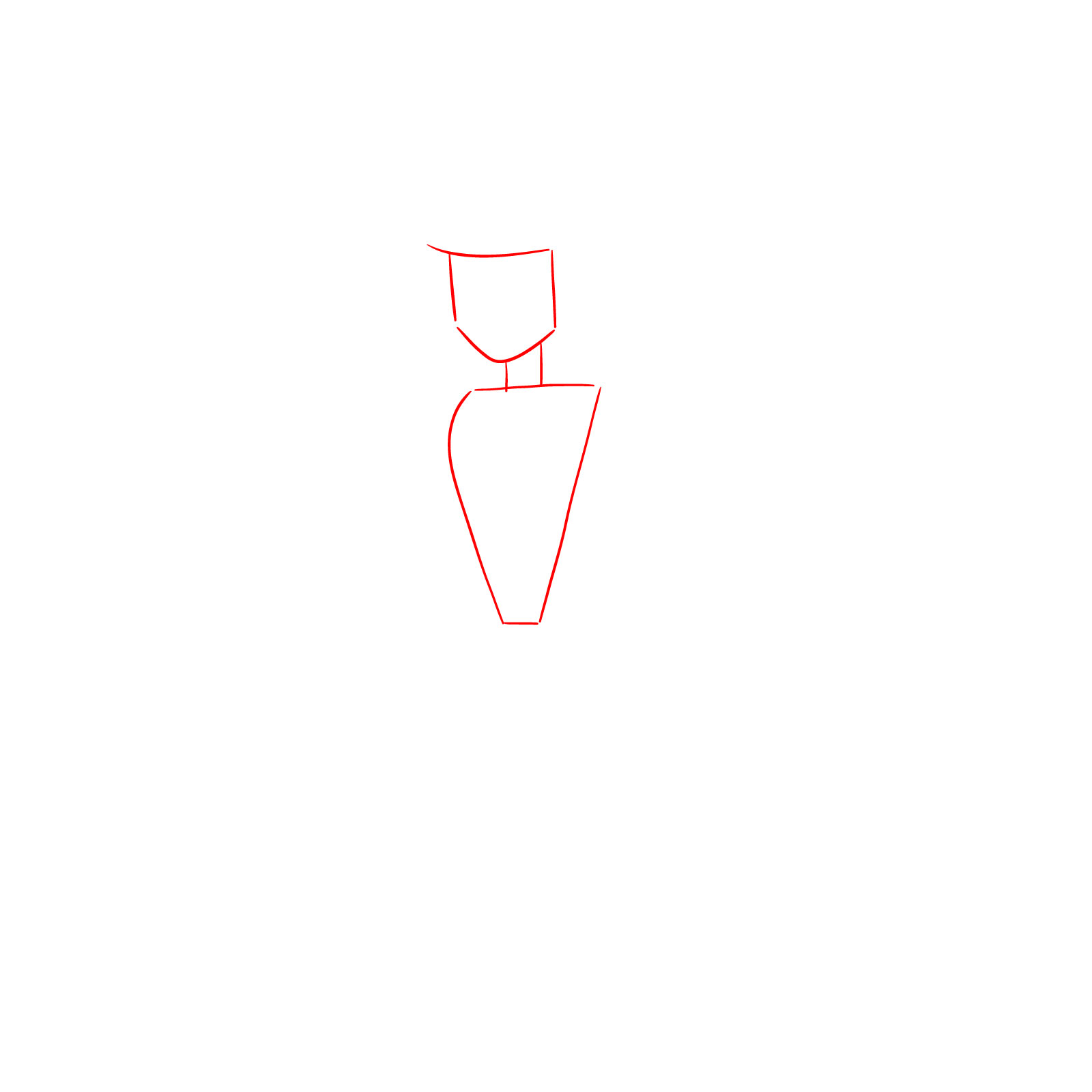 How to draw Pink Diamond from Steven Universe - step 01