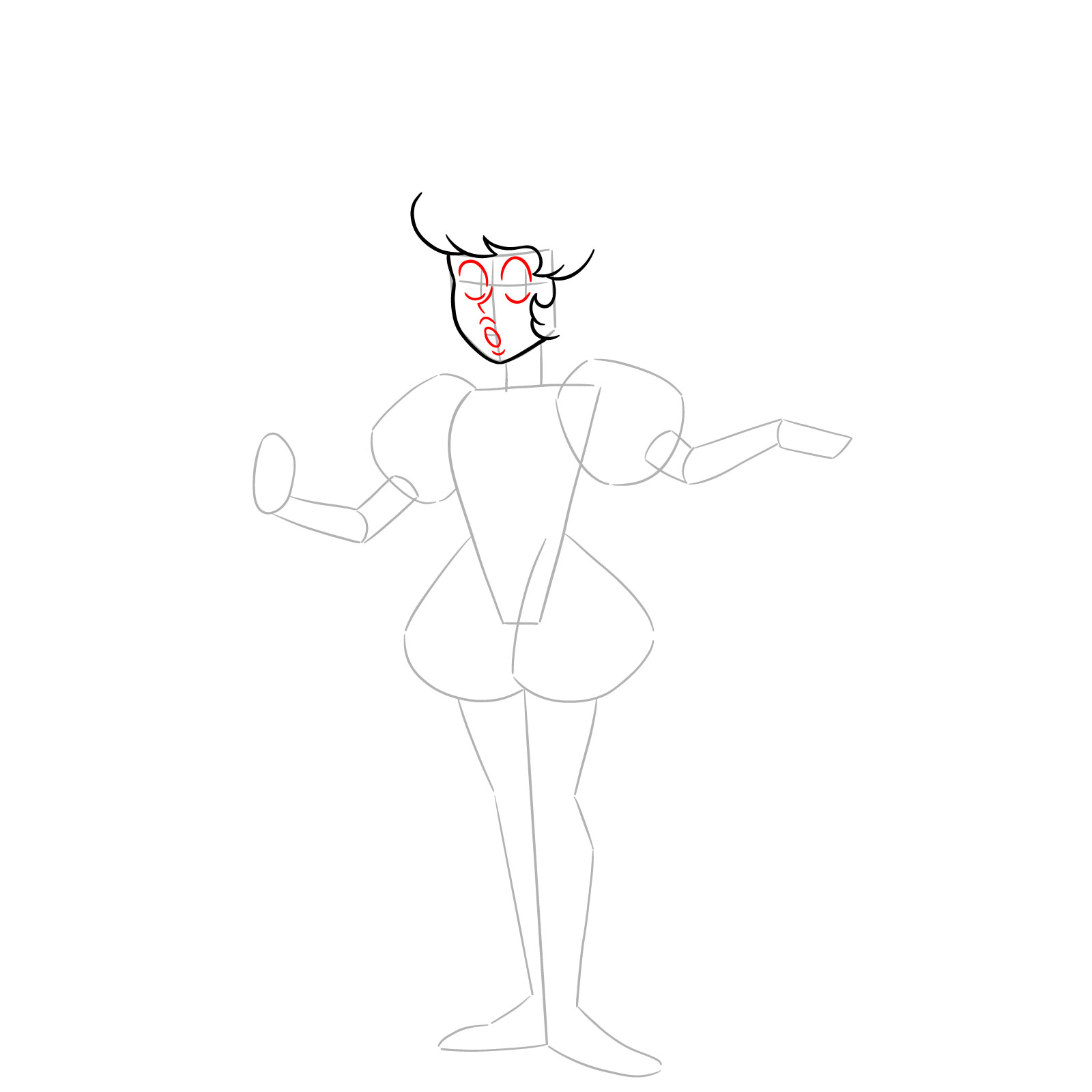How to draw Pink Diamond from Steven Universe - step 07