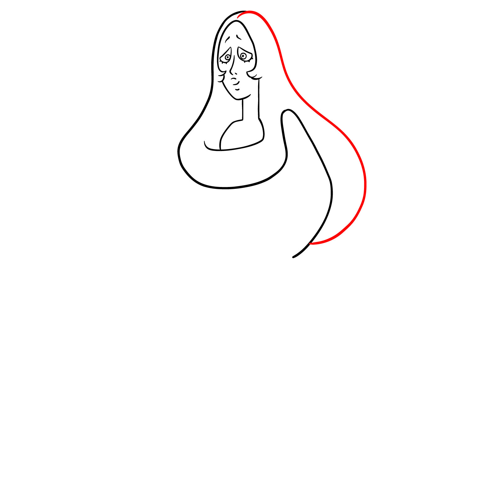 How to draw Blue Diamond from Steven Universe - step 07