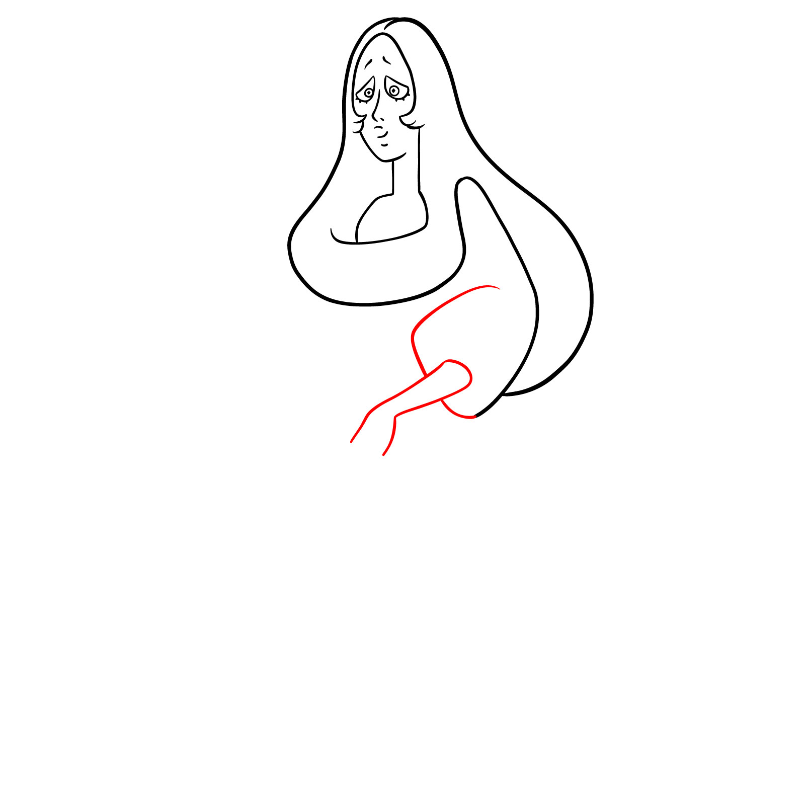 How to draw Blue Diamond from Steven Universe - step 08